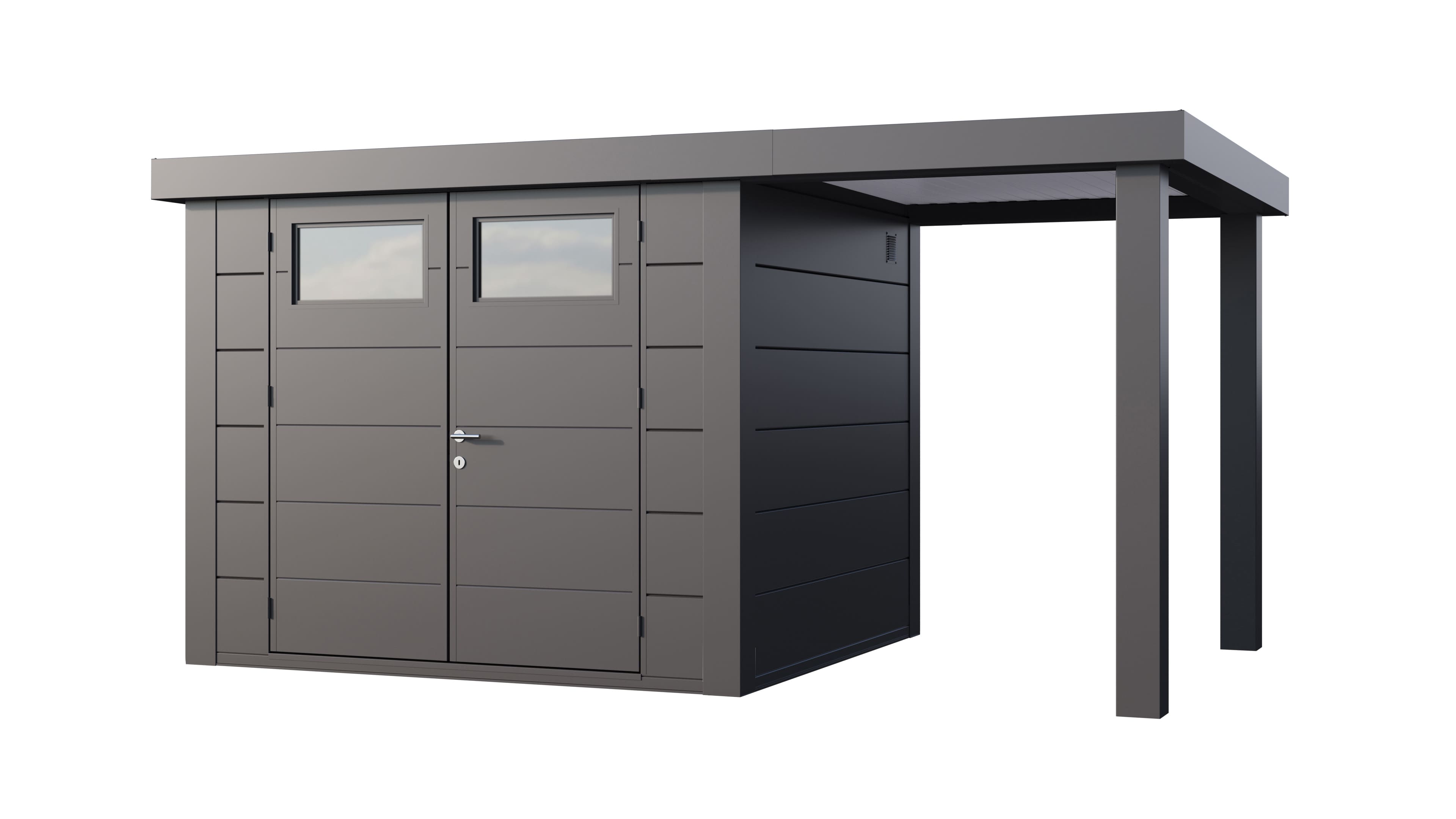 Telluria Classico 2724 tuinhuis inclusief open lounge - 436 x 238 cm - antraciet Telluria Classico 2724 tuinhuis inclusief open lounge - 436 x 238 cm - antraciet
