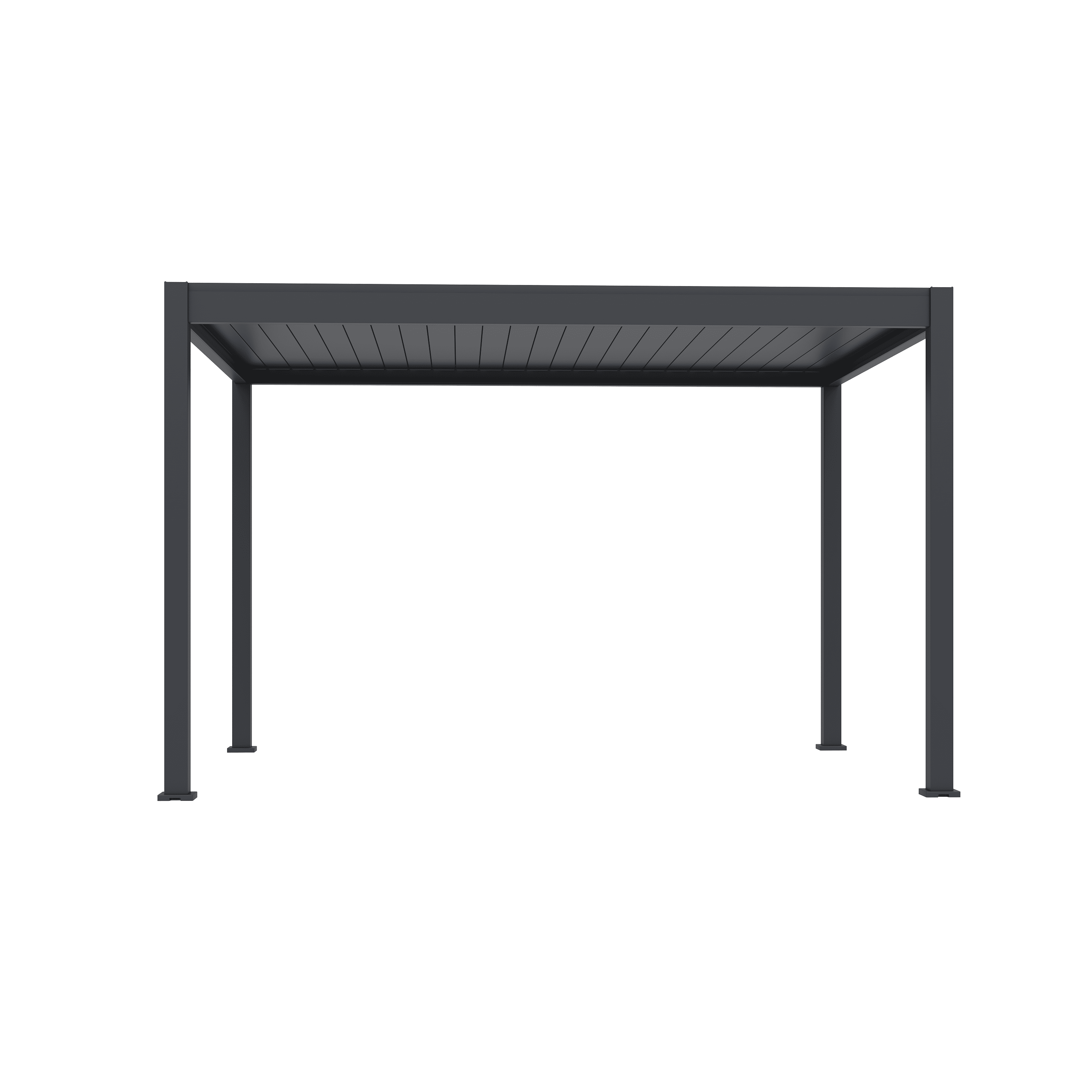 Orion Deluxe overkapping - E-LED - 300x400 cm - Antraciet - met elektrisch lamellendak en LED 