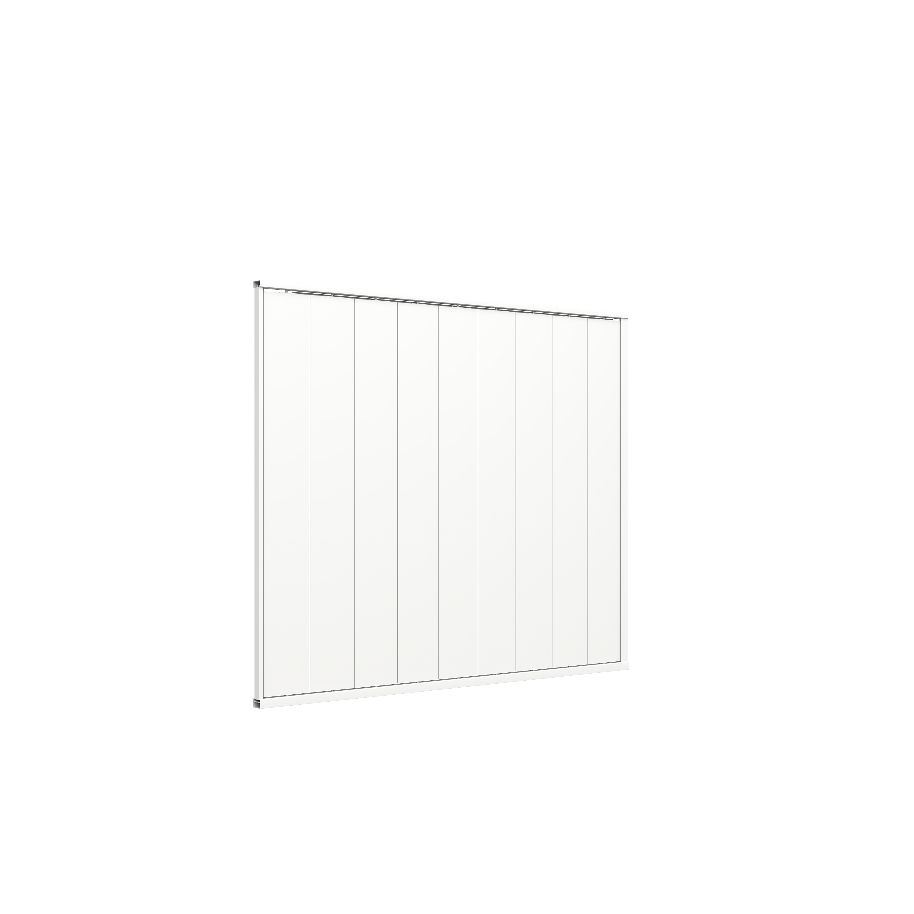 Orion shutterwand - Kantelbaar - Verticaal - Voor 3 meter zijkant - Wit