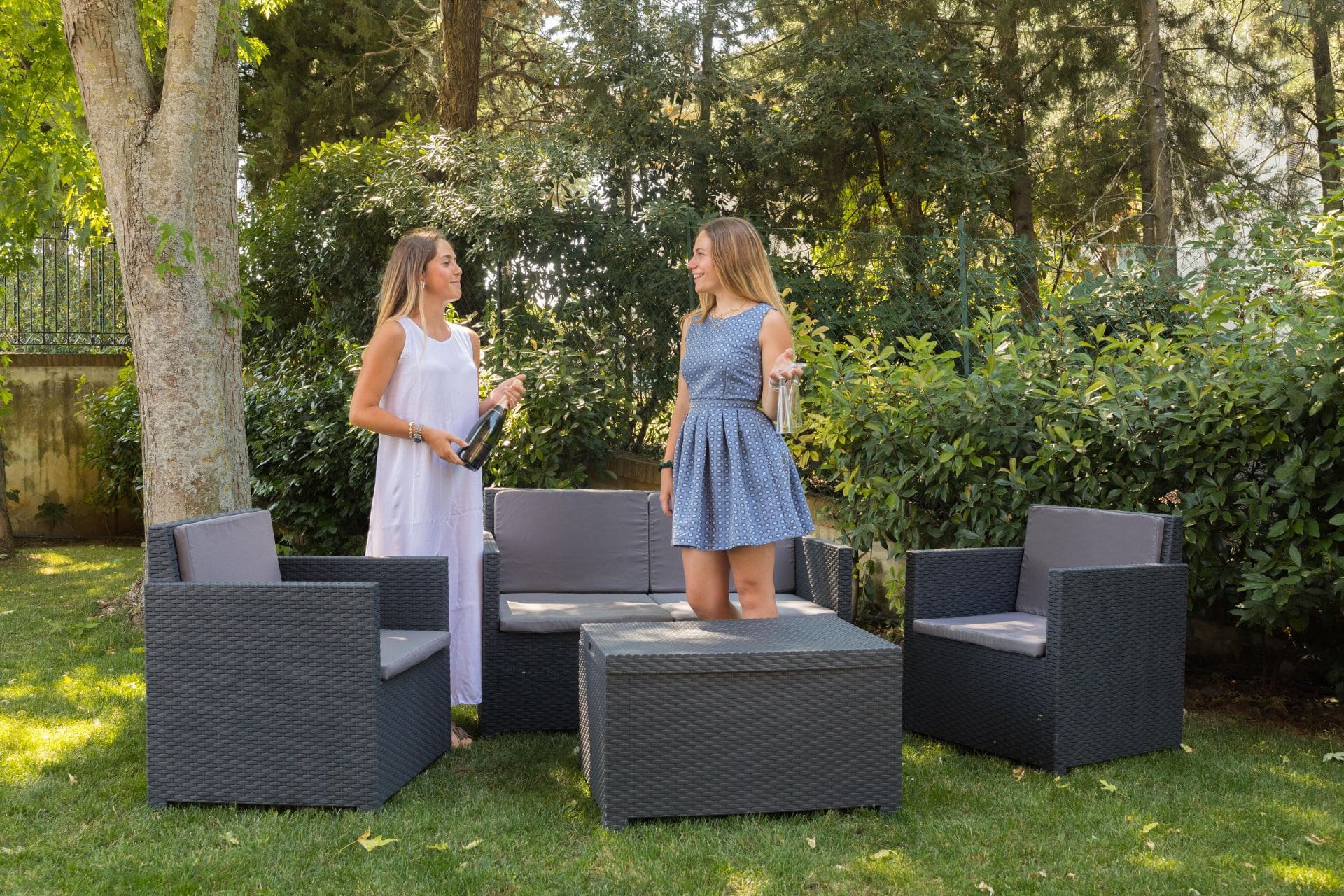 Toomax Aurelia loungeset - 4 zitplaatsen - antraciet