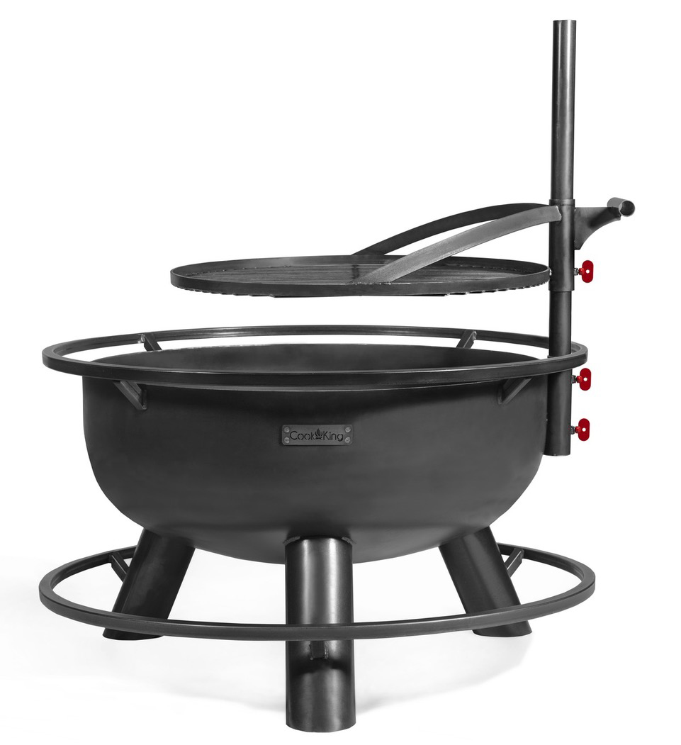 CookKing Bandito vuurschaal Ø80 cm met grillrooster Ø60 cm  - zwart staal 