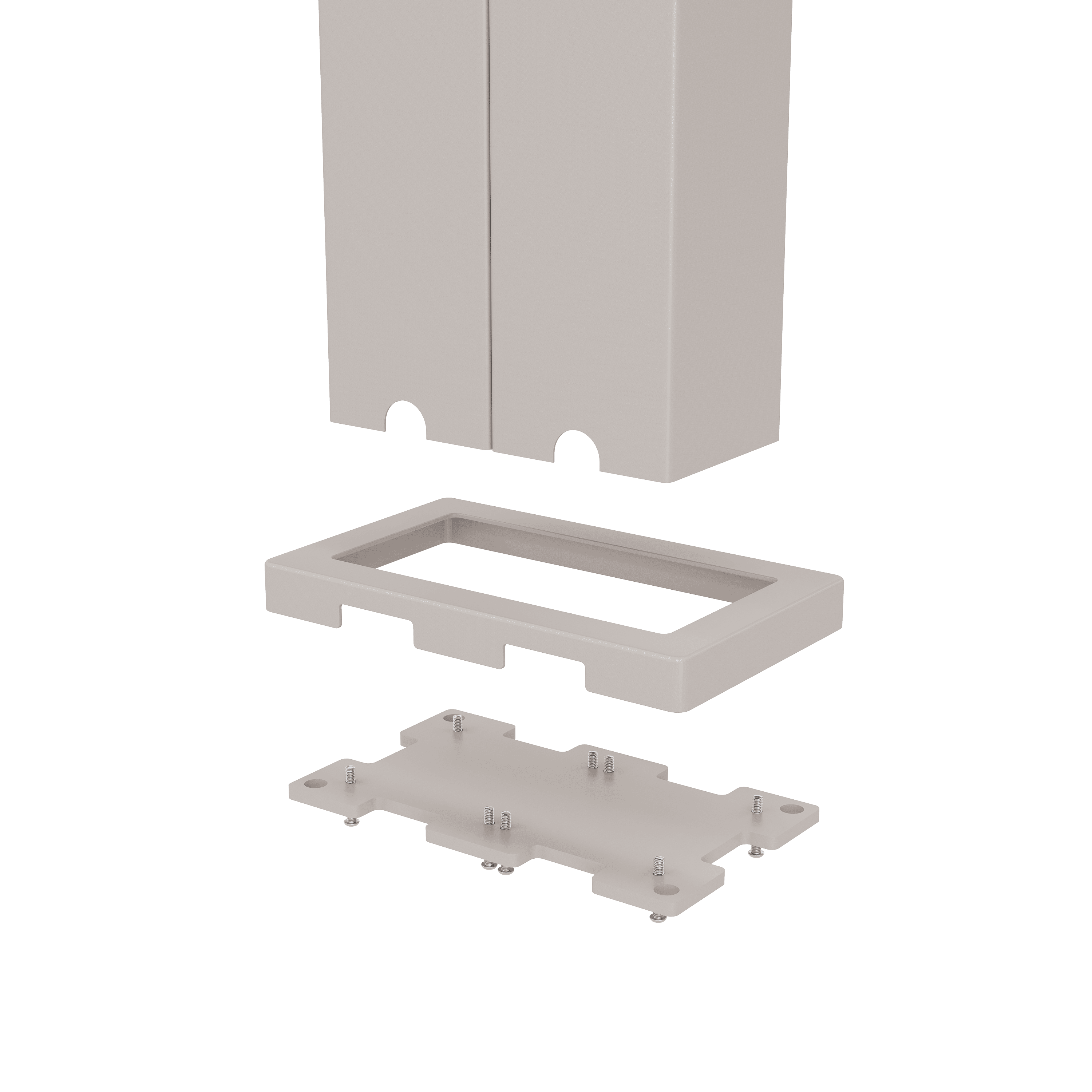 Orion verbindingsset - 360 cm -  Voor 3,6 meter zijkant - Kiezelgrijs