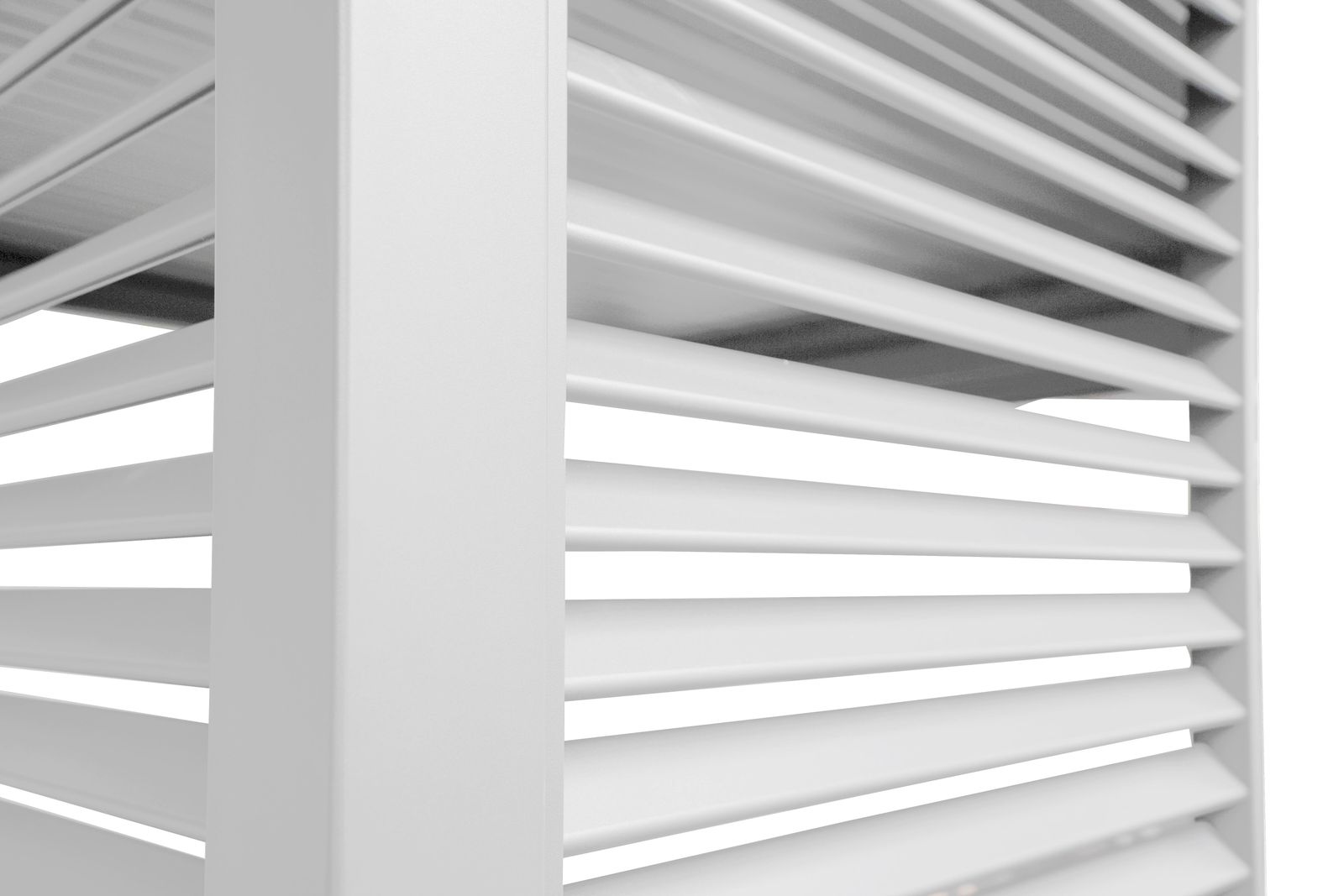 Mirador Louvre shutter paneel - 123,5x238,25cm - wit - Voor 4m kant