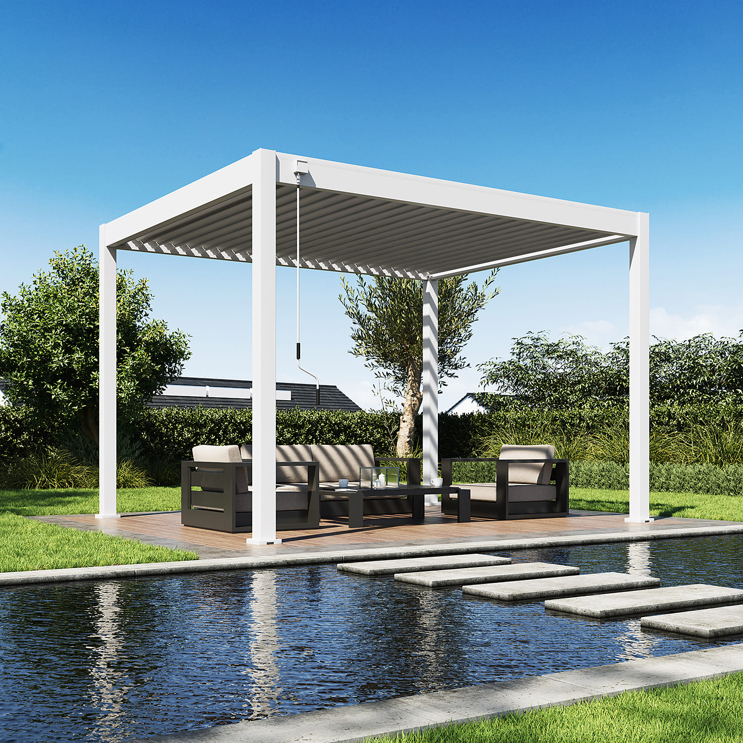 Orion Comfort overkapping - 300x360 cm - Wit