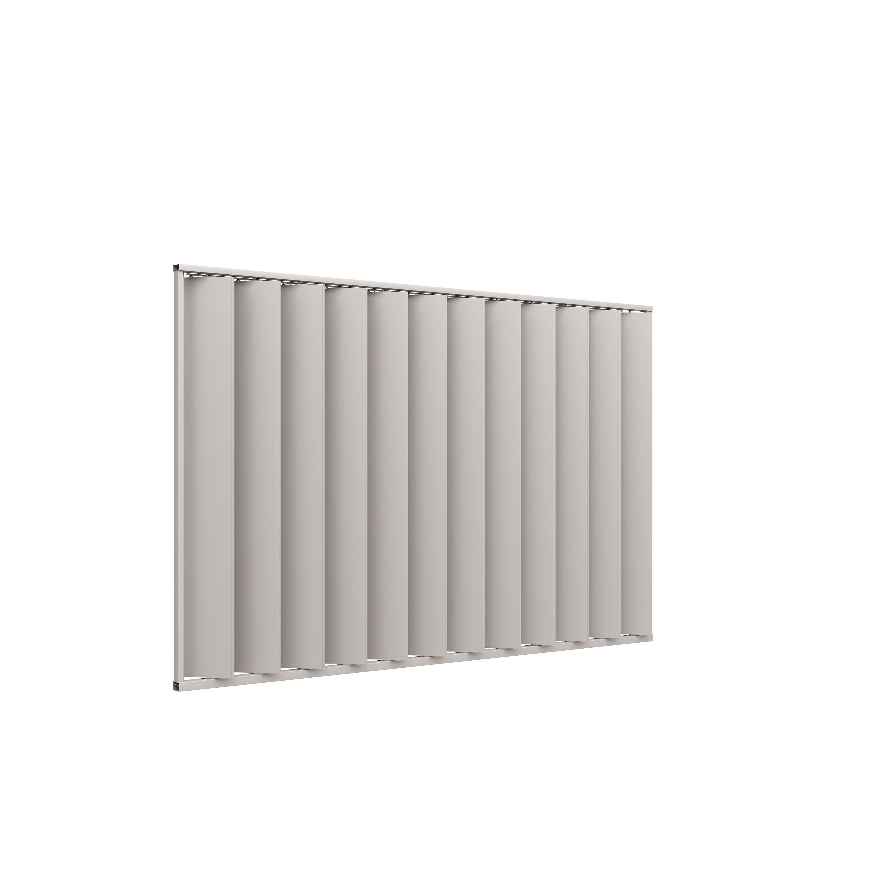 Orion shutterwand - Kantelbaar - Verticaal - Voor 4 meter zijkant - Kiezelgrijs