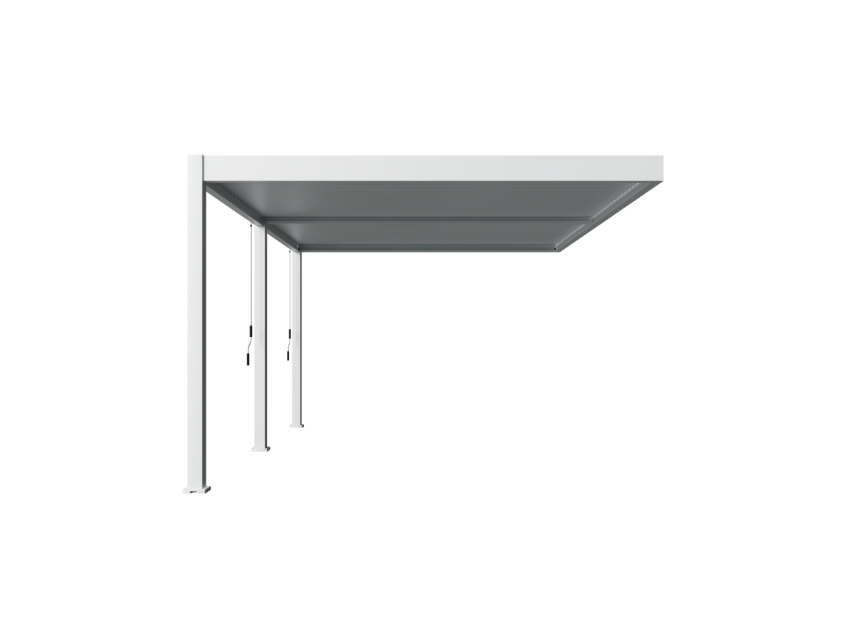 Orion Deluxe overkapping - Muurbevestiging - 360x530 cm - Wit