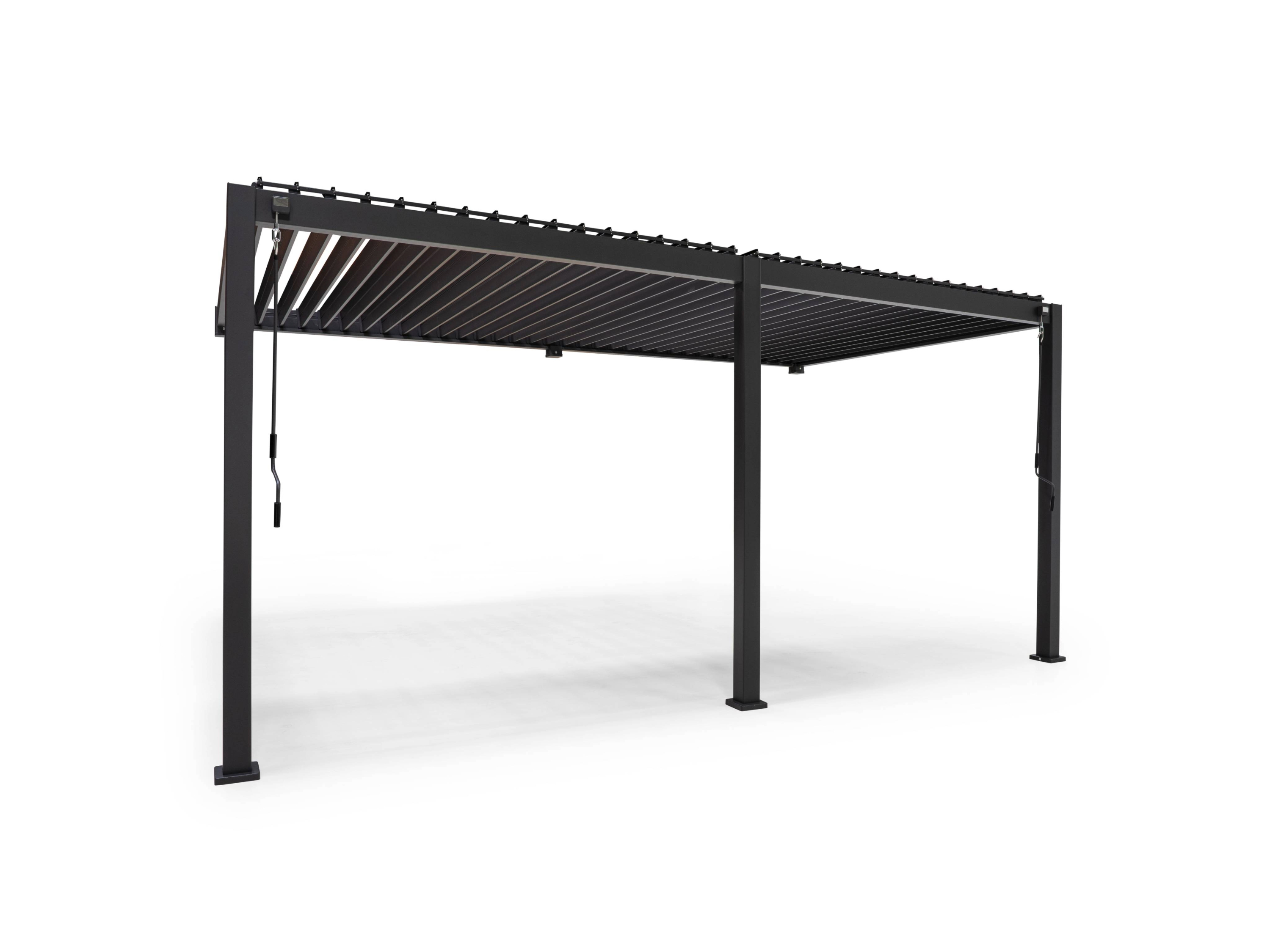 Mirador Deluxe overkapping muurbevestiging - 300 x 530 cm - antraciet 