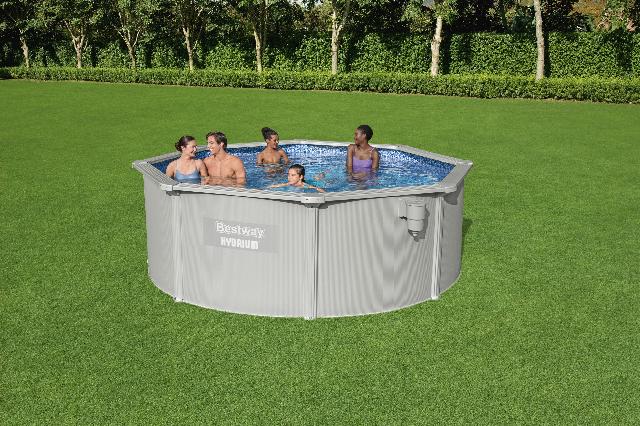 Bestway Hydrium metalen zwembad Ø 360 x 120 cm - met zandfilterpomp en accessoires Bestway Hydrium metalen zwembad Ø 360 x 120 cm - met zandfilterpomp en accessoires