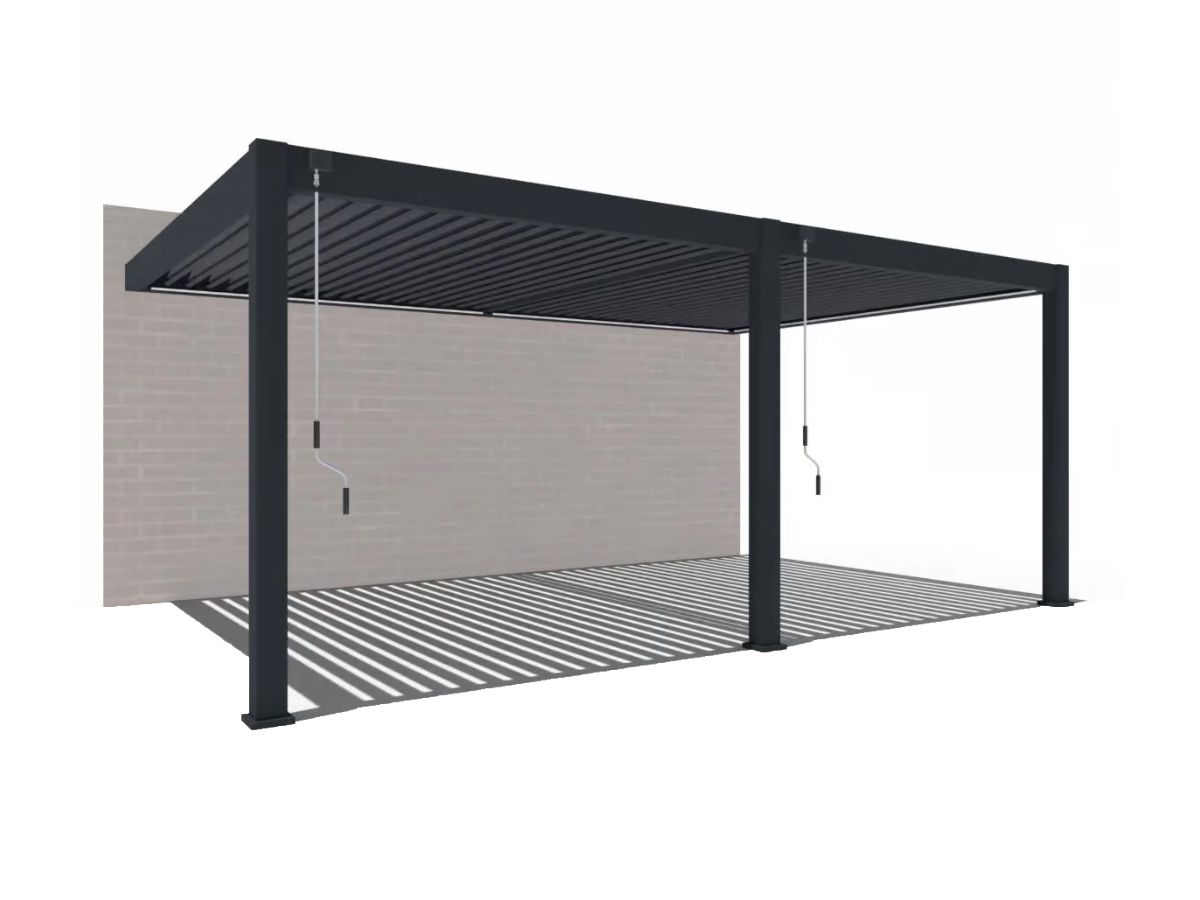 Overkapping aan de muur