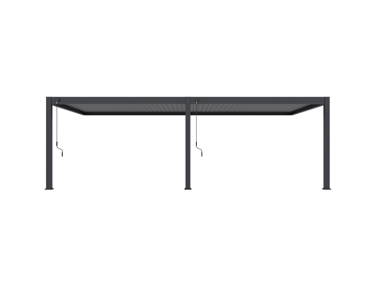 Orion Premium overkapping - Muurbevestiging - 400x800 cm - Antraciet