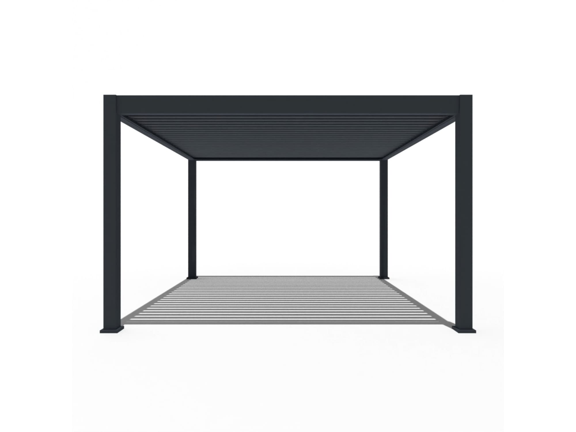 Orion Premium overkapping - E-LED - 300x400 cm - Antraciet - met elektrisch lamellendak en LED