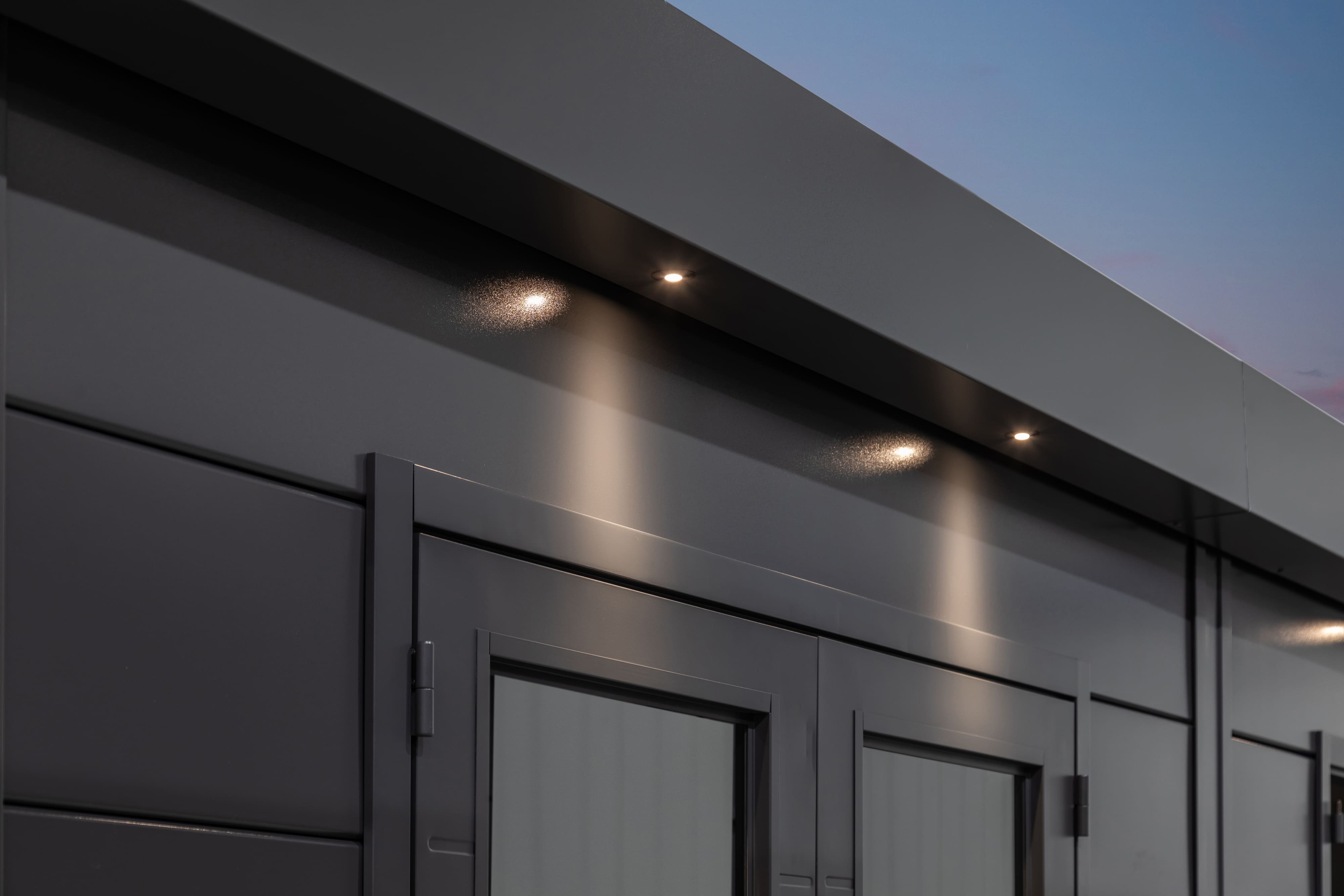 Telluria Singolo 3630 tuinhuis - 358 x 298 cm - antraciet - inclusief elektriciteitskit en verlichting