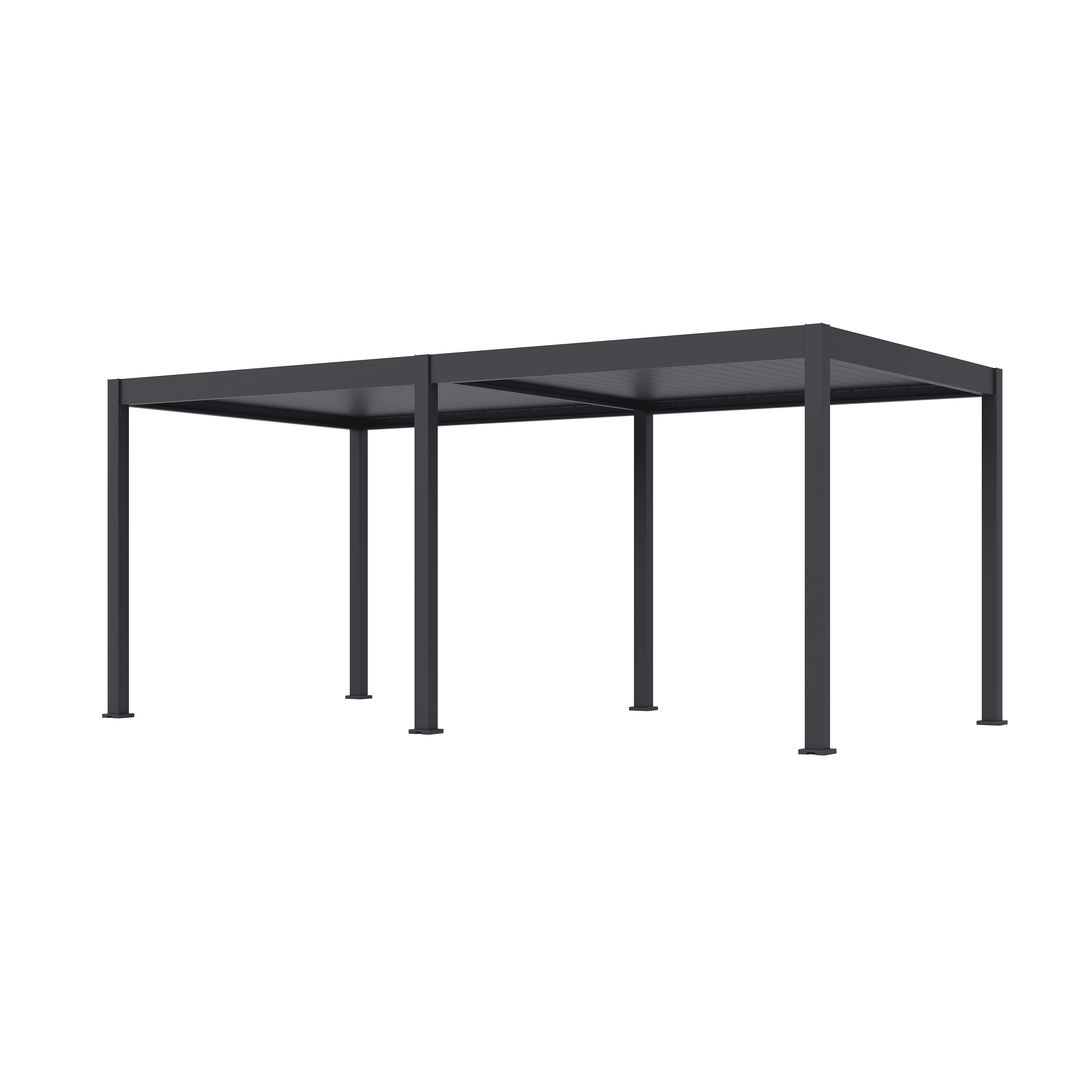 Orion Deluxe overkapping - E-LED - 300x600 cm - Antraciet - met elektrisch lamellendak en LED 