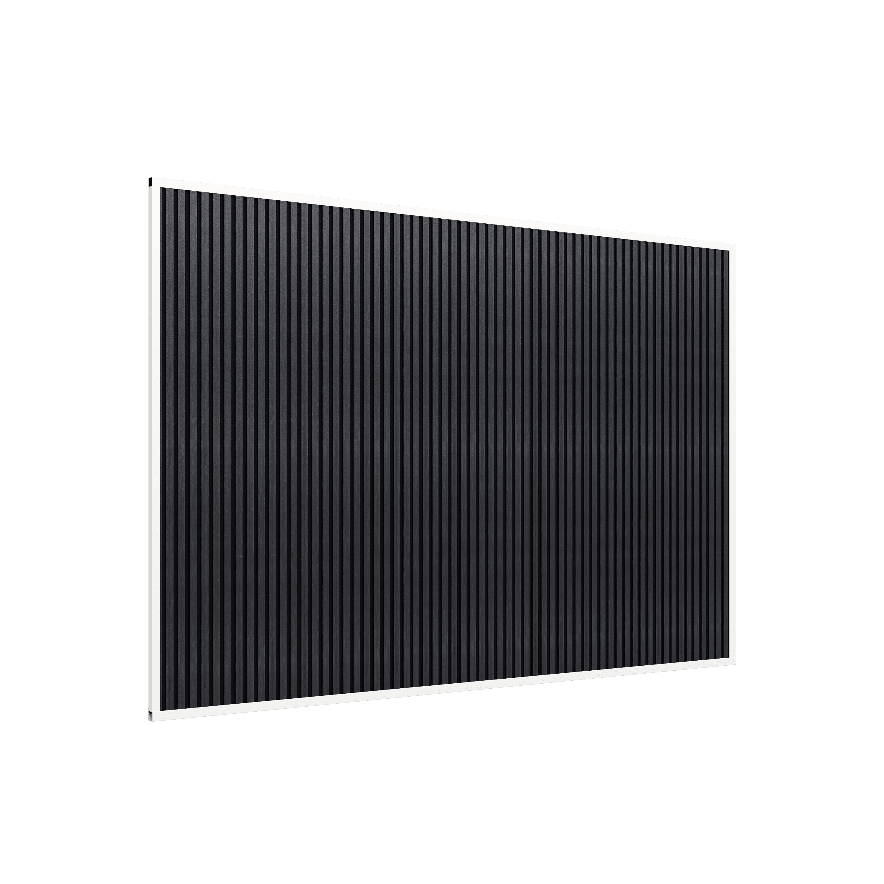 Orion composietwand - 400x236 cm - Voor 4 m kant - Wit/antraciet