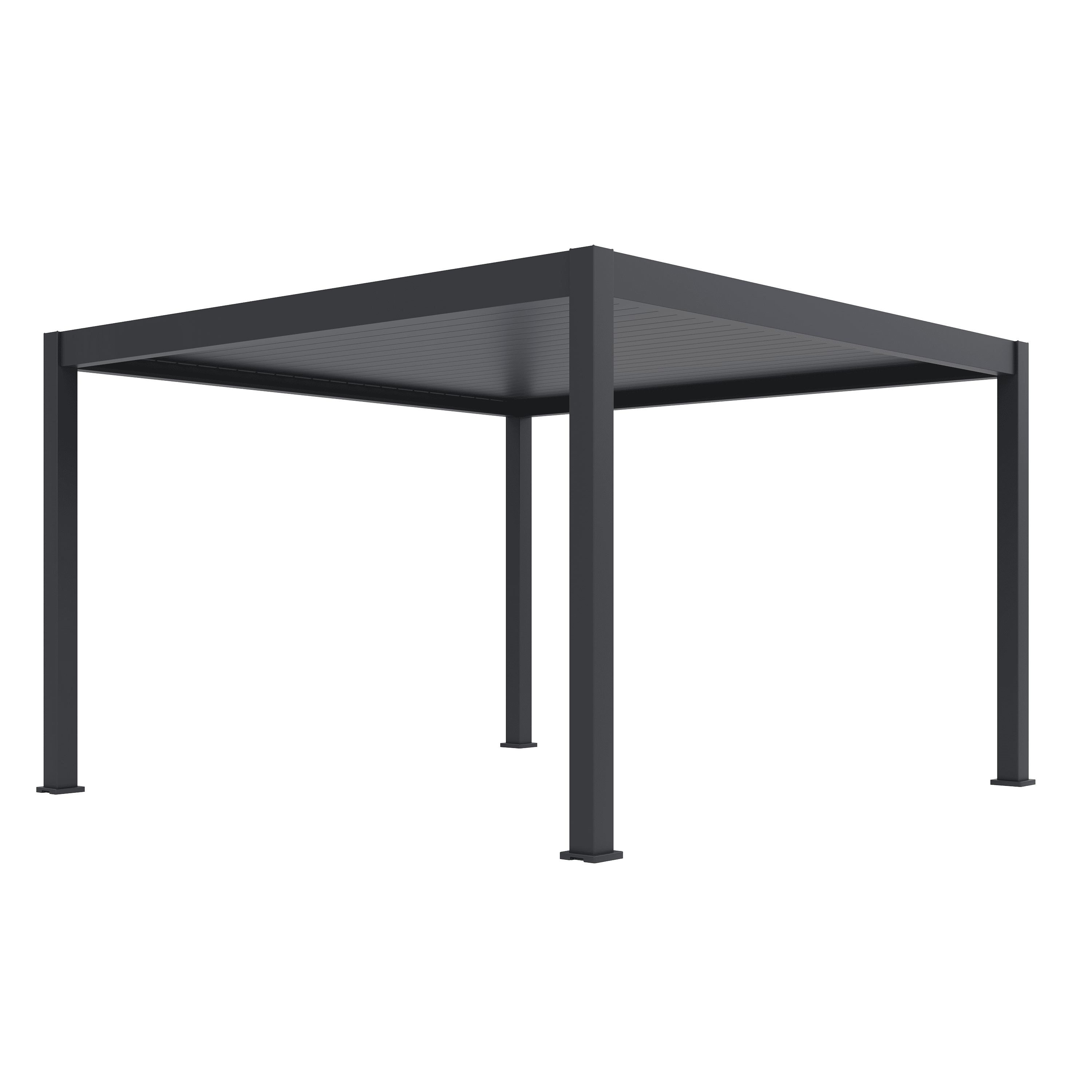 Orion Premium overkapping - E-LED - 300x400 cm - Antraciet - met elektrisch lamellendak en LED