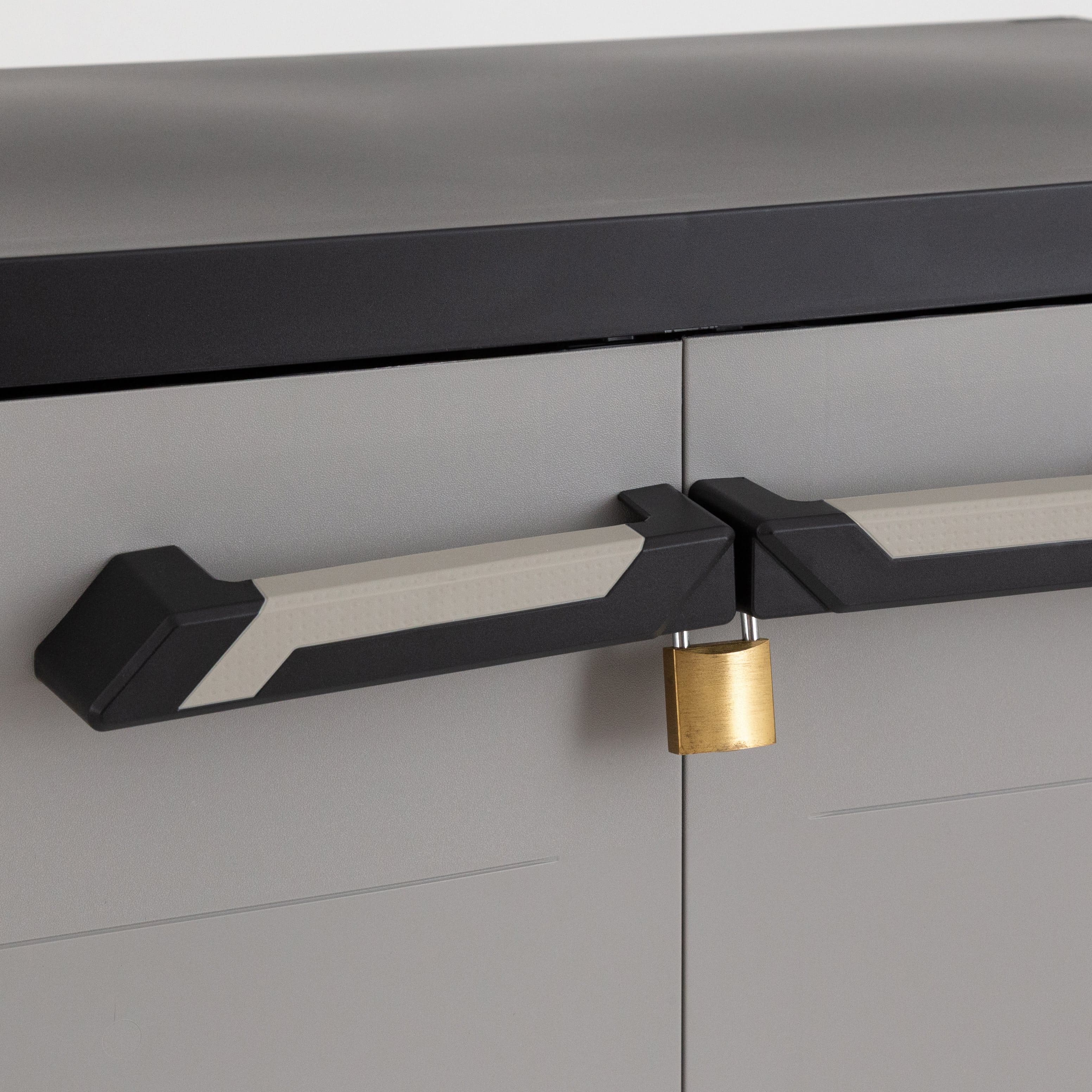 Toomax Prime opbergkast laag - Lichtgrijs/antraciet