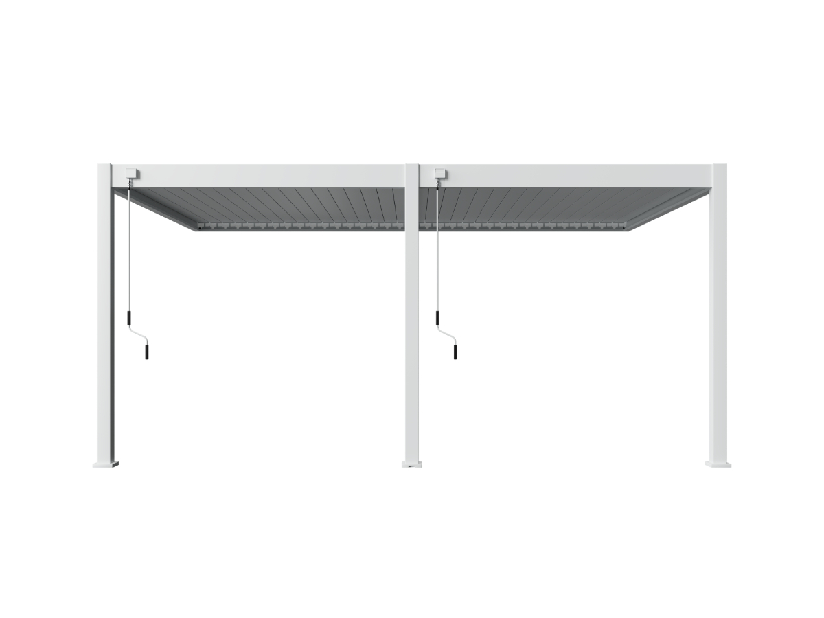 Orion Deluxe overkapping - Muurbevestiging - 360x530 cm - Wit
