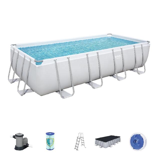 Bestway Power Steel zwembad 549 x 274 x 122 cm – met filterpomp en accessoires Bestway Power Steel zwembad 549 x 274 x 122 cm – met filterpomp en accessoires