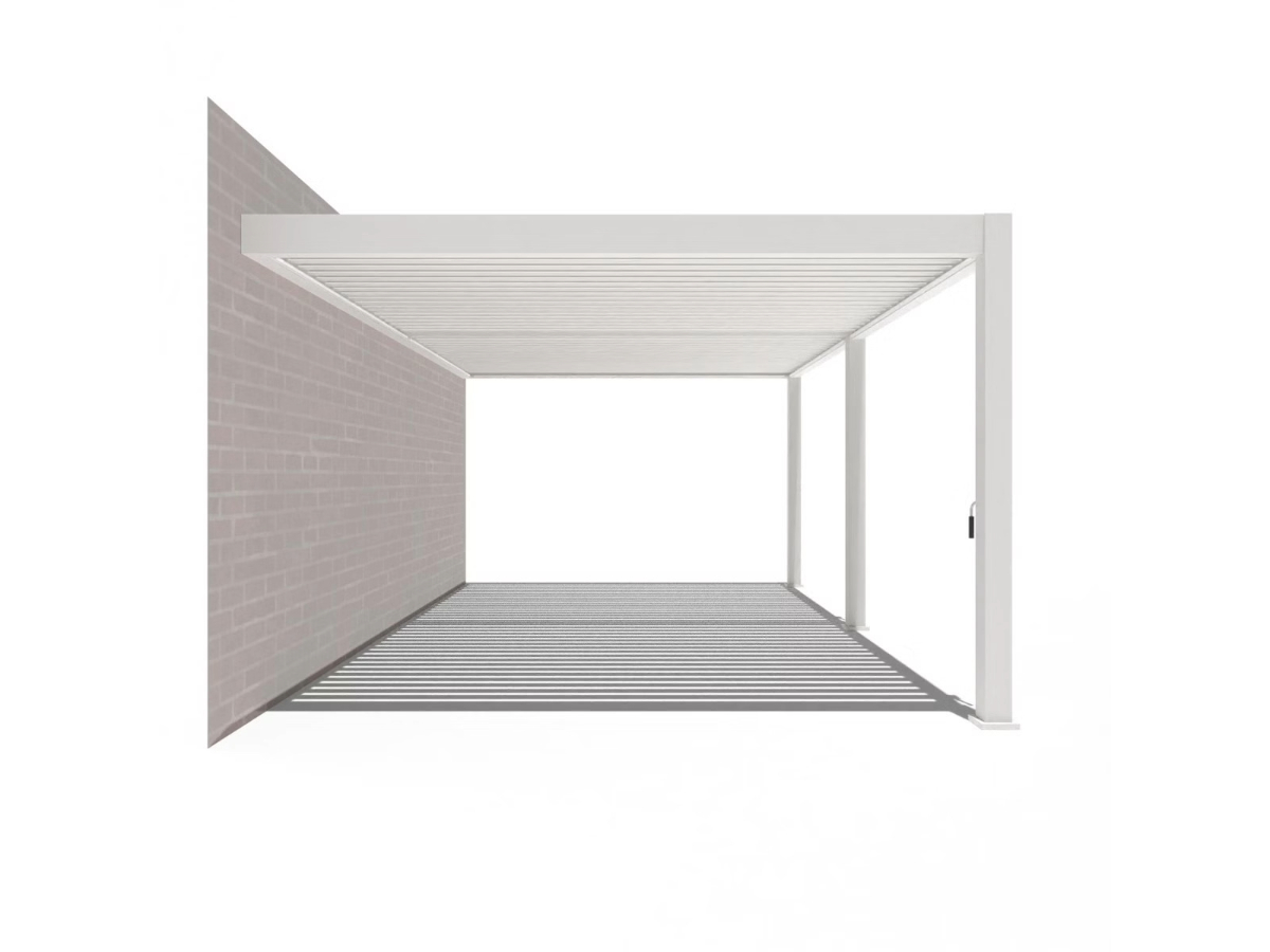 Orion Pemium overkapping - E-LED - Muurbevestiging - 400x600 cm - Wit