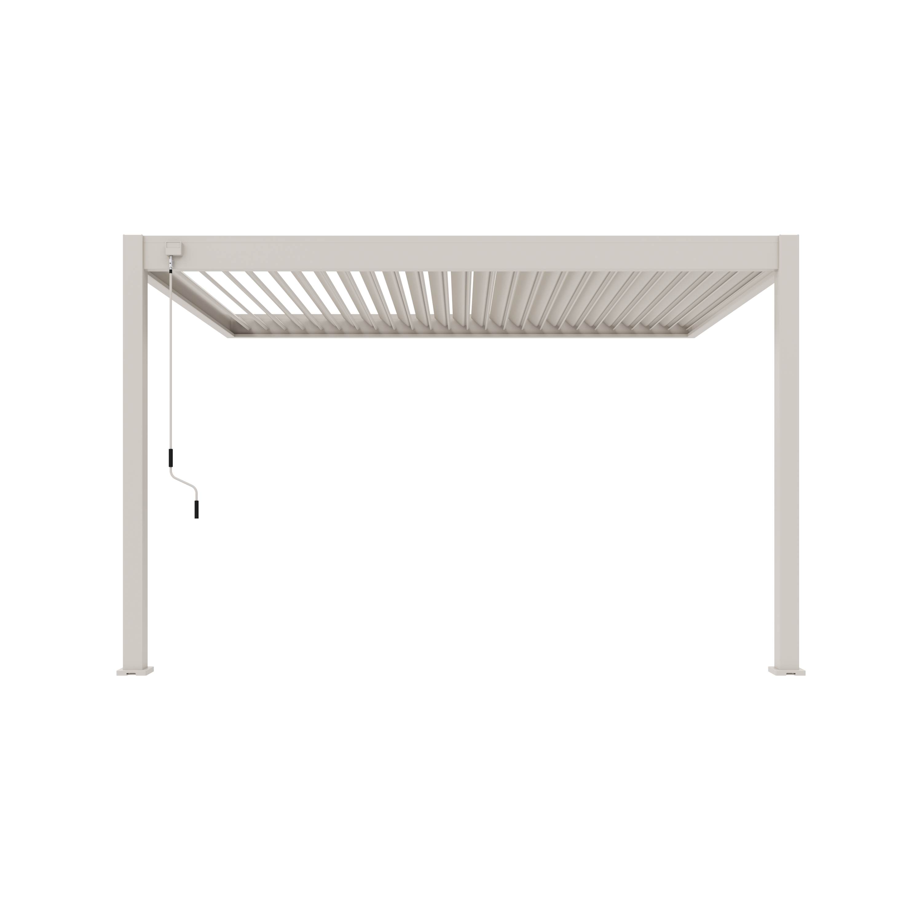 Orion Deluxe overkapping - Muurbevestiging - 300x400 cm - Kiezelgrijs