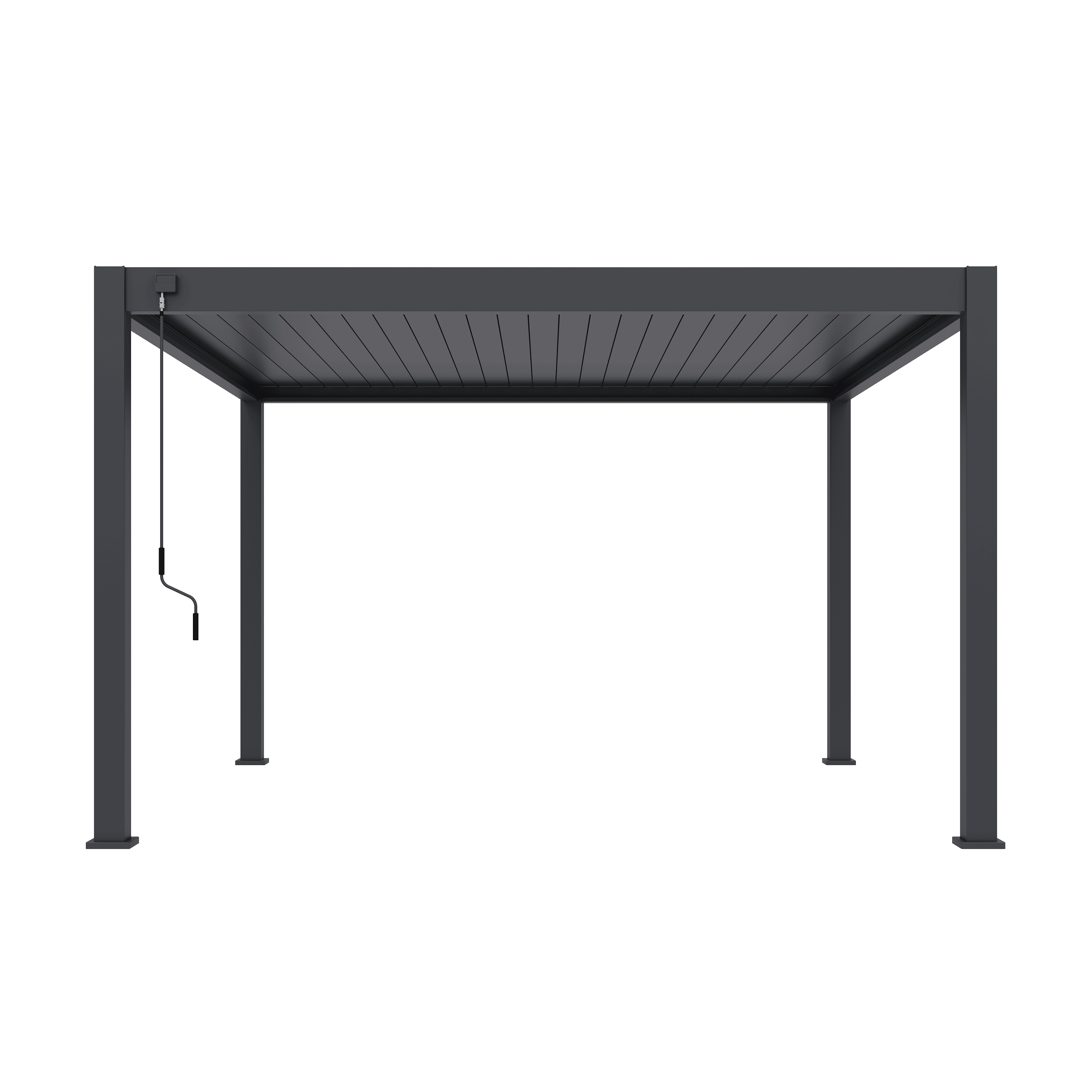 Orion Premium overkapping - 400x400 cm - Antraciet