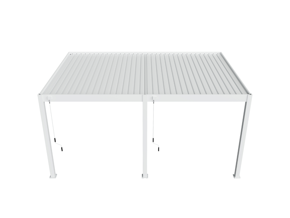 Orion Deluxe overkapping - Muurbevestiging - 360x530 cm - Wit
