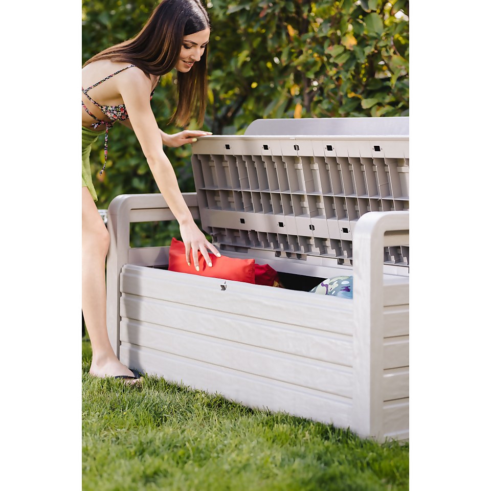 Toomax Foreverspring bench opbergbox - 263L - grijs 