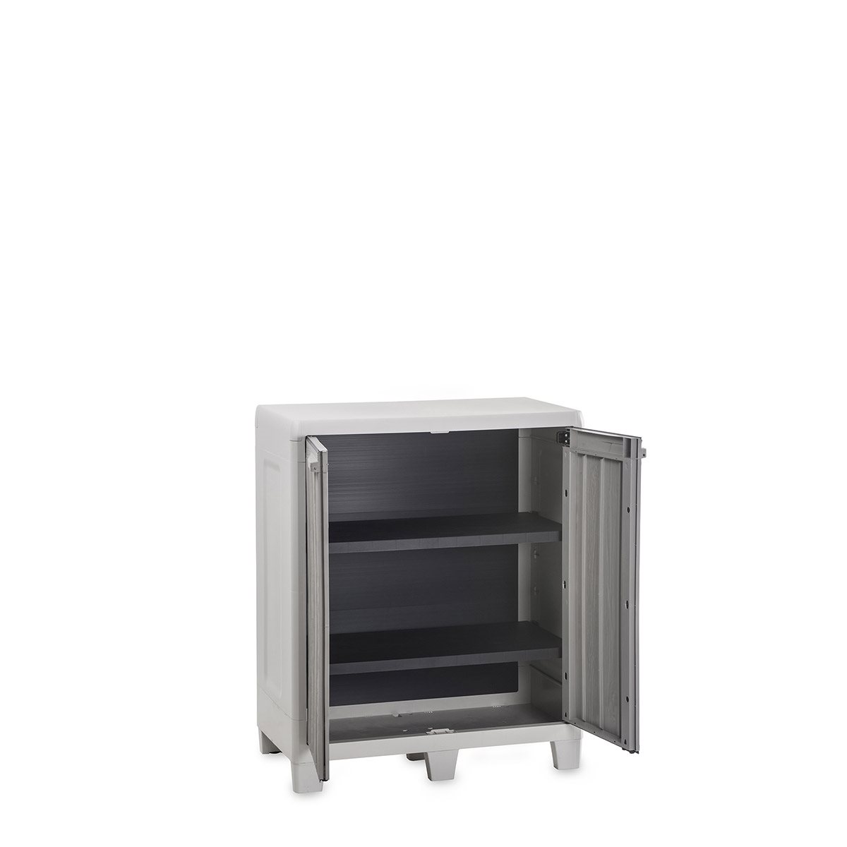 Toomax Florida XL opbergkast laag - lichtgrijs/donkergrijs