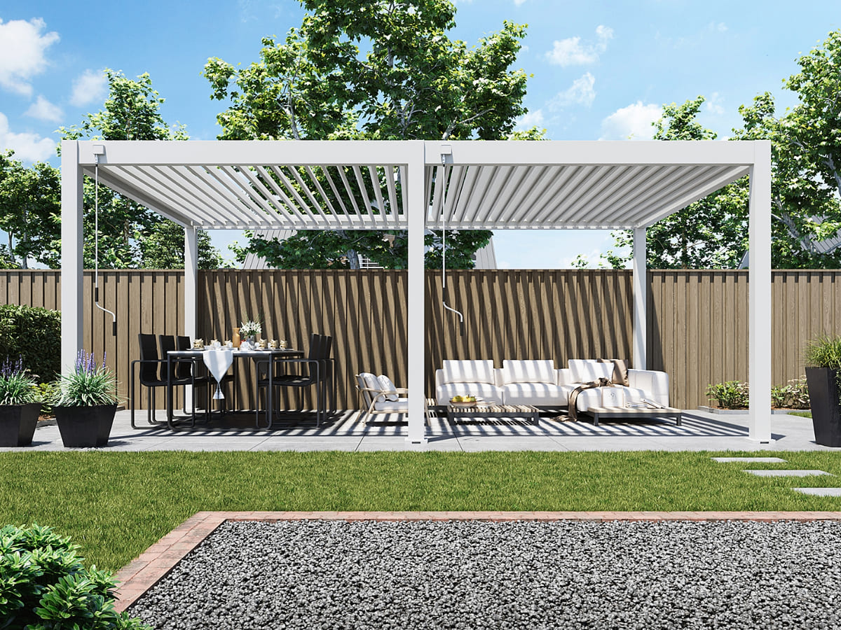 Orion Premium overkapping - 400x600 cm - Wit