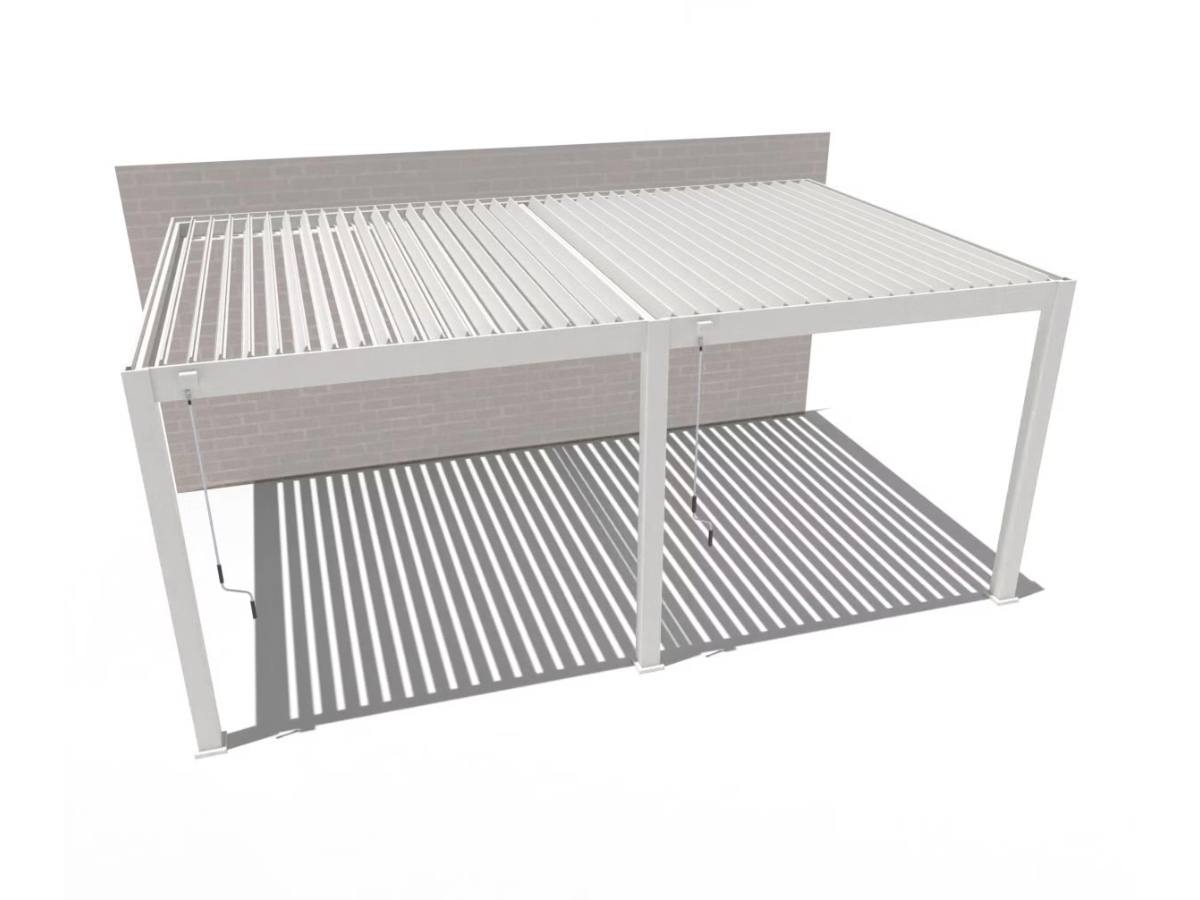 Orion Pemium overkapping - E-LED - Muurbevestiging - 400x600 cm - Wit