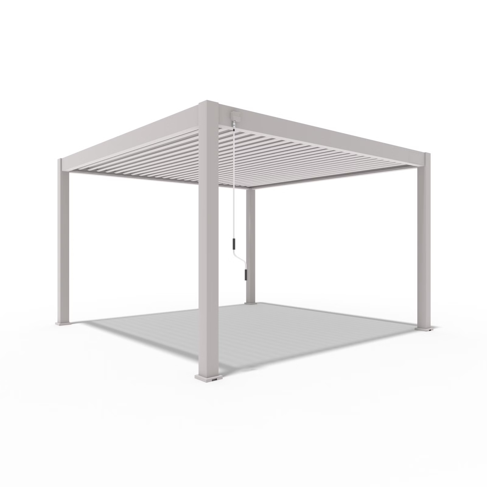 Orion Premium overkapping - 400x400 cm - Kiezelgrijs