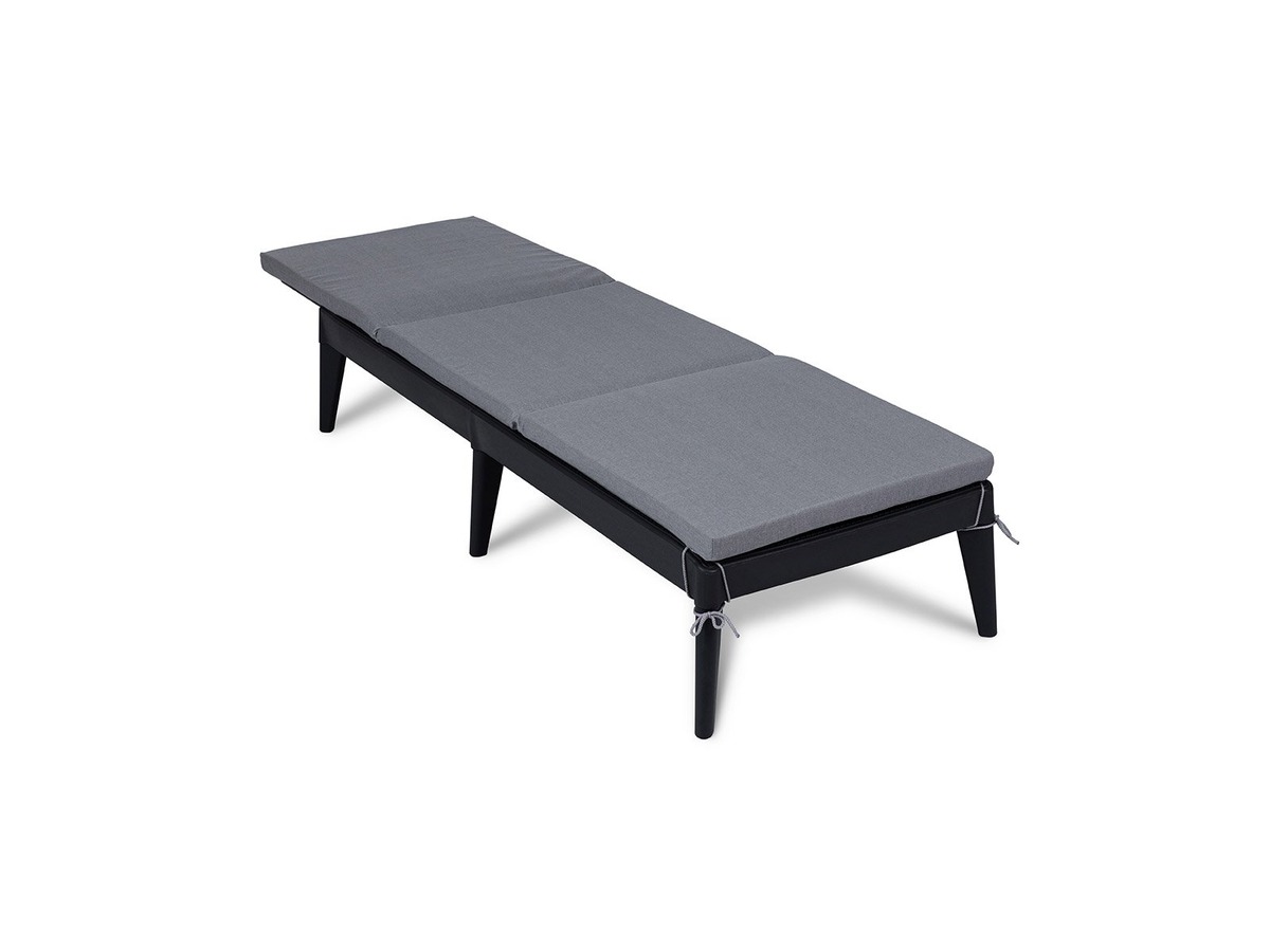 Toomax Sirolo Plus ligbed met kussen - antraciet