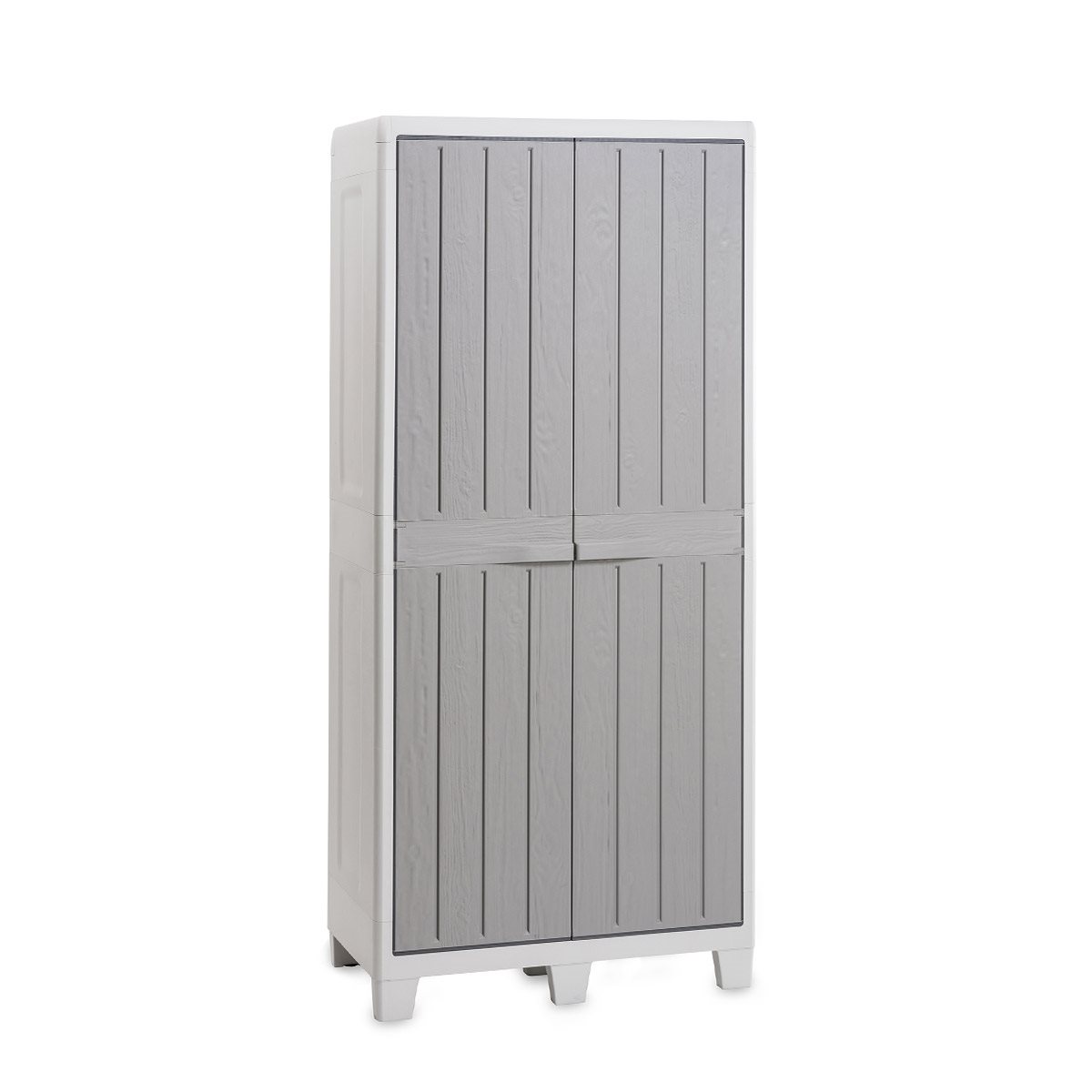 Toomax Florida XL opbergkast hoog - lichtgrijs/donkergrijs