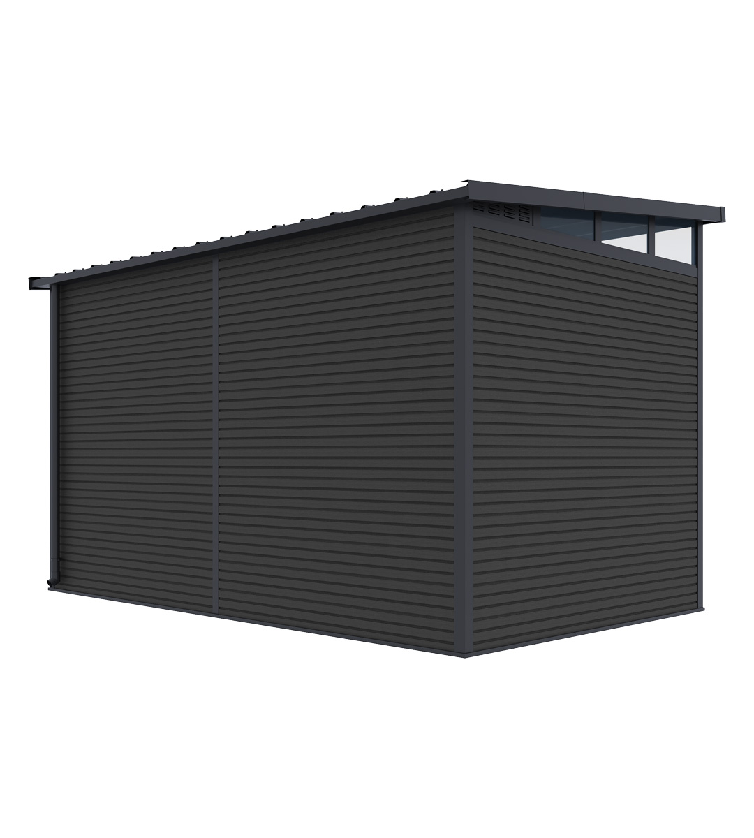Orion tuinhuis - WPC & Aluminium - 338x218 cm - Antraciet