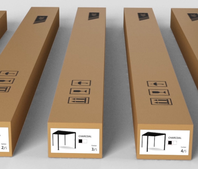 Mirador Classic overkapping - 300x400cm  - Antraciet