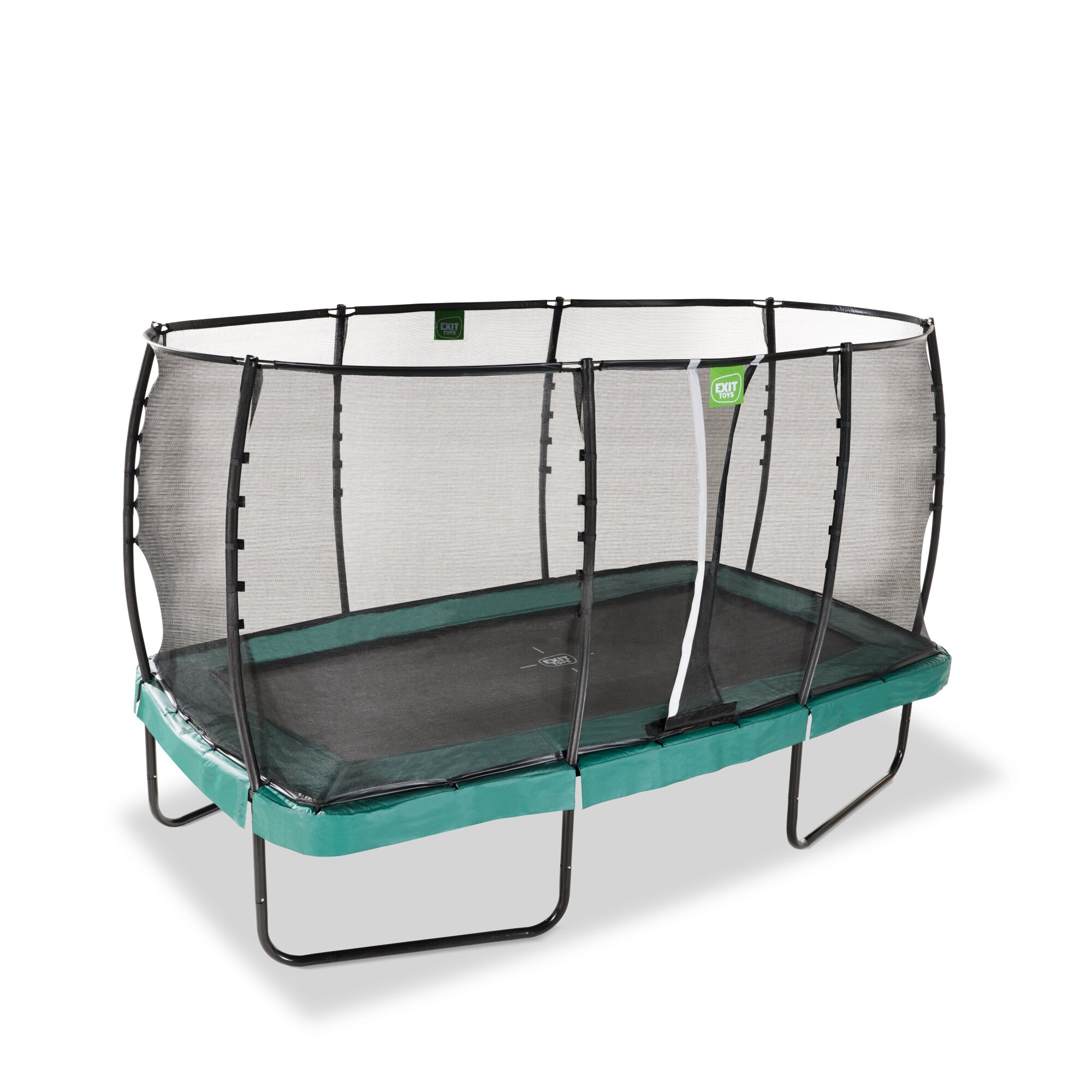 EXIT Allure Premium trampoline 244 x 427 cm met Deluxe veiligheidsnet - Groen
