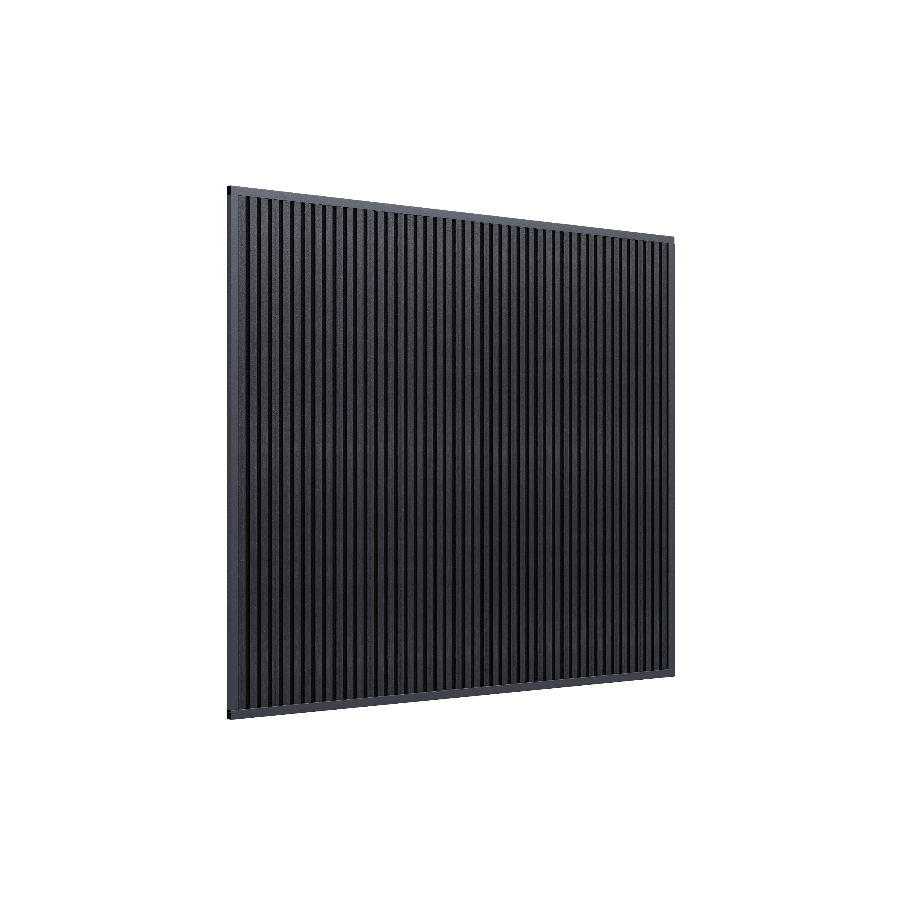 Orion composietwand - 300x236 cm - Voor 3 m kant - Antraciet/antraciet