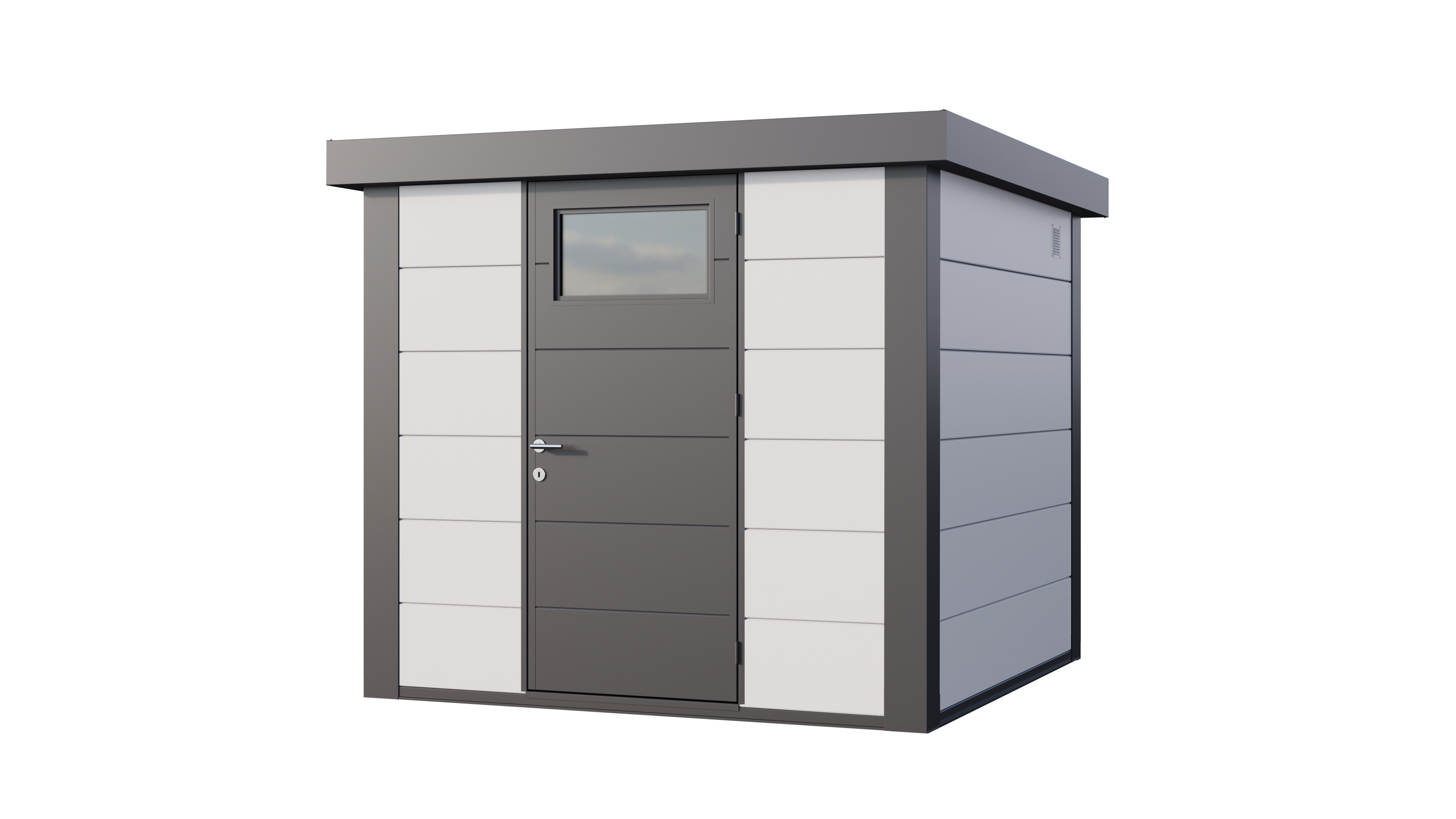 Telluria Classico 2424 tuinhuis - 238 x 238 cm - wit/antraciet