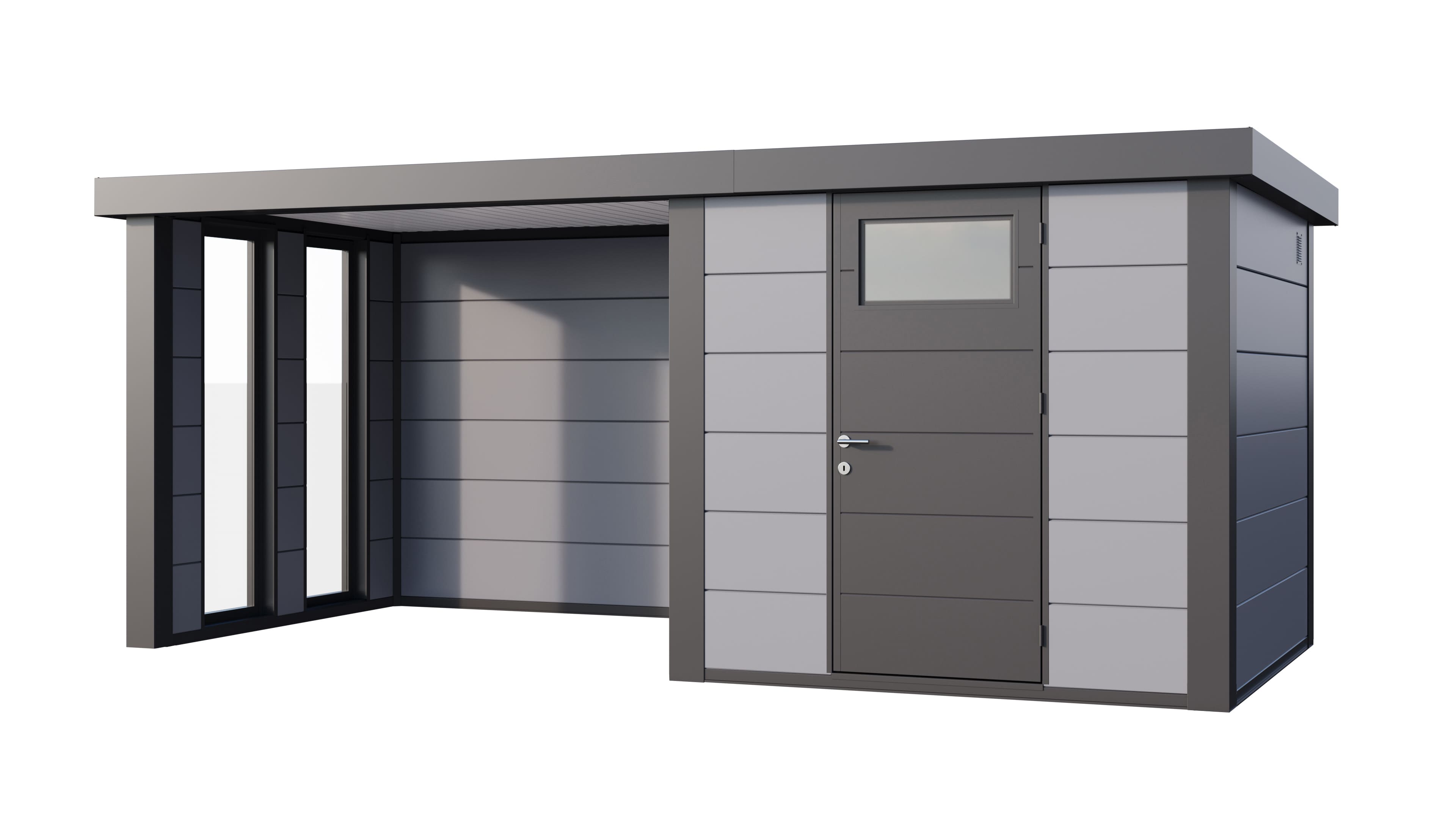 Telluria Classico 2424 tuinhuis inclusief dichte lounge - 522 x 238 cm - lichtgrijs/antraciet