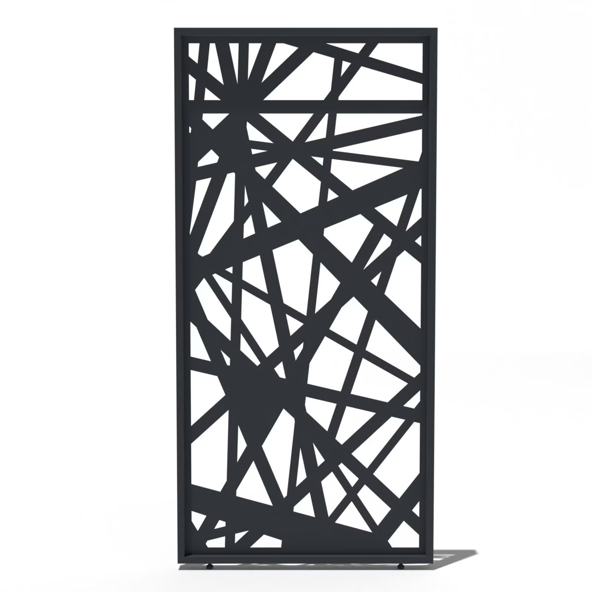 Orion shutterpaneel - Vast - abstract-design - 113 cm - Voor 3,6 meter zijkant - Antraciet