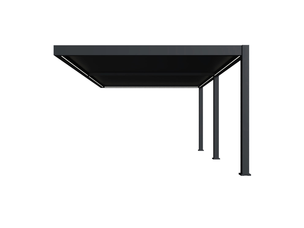 Orion Pemium overkapping - E-LED - Muurbevestiging - 400x600 cm - Antraciet