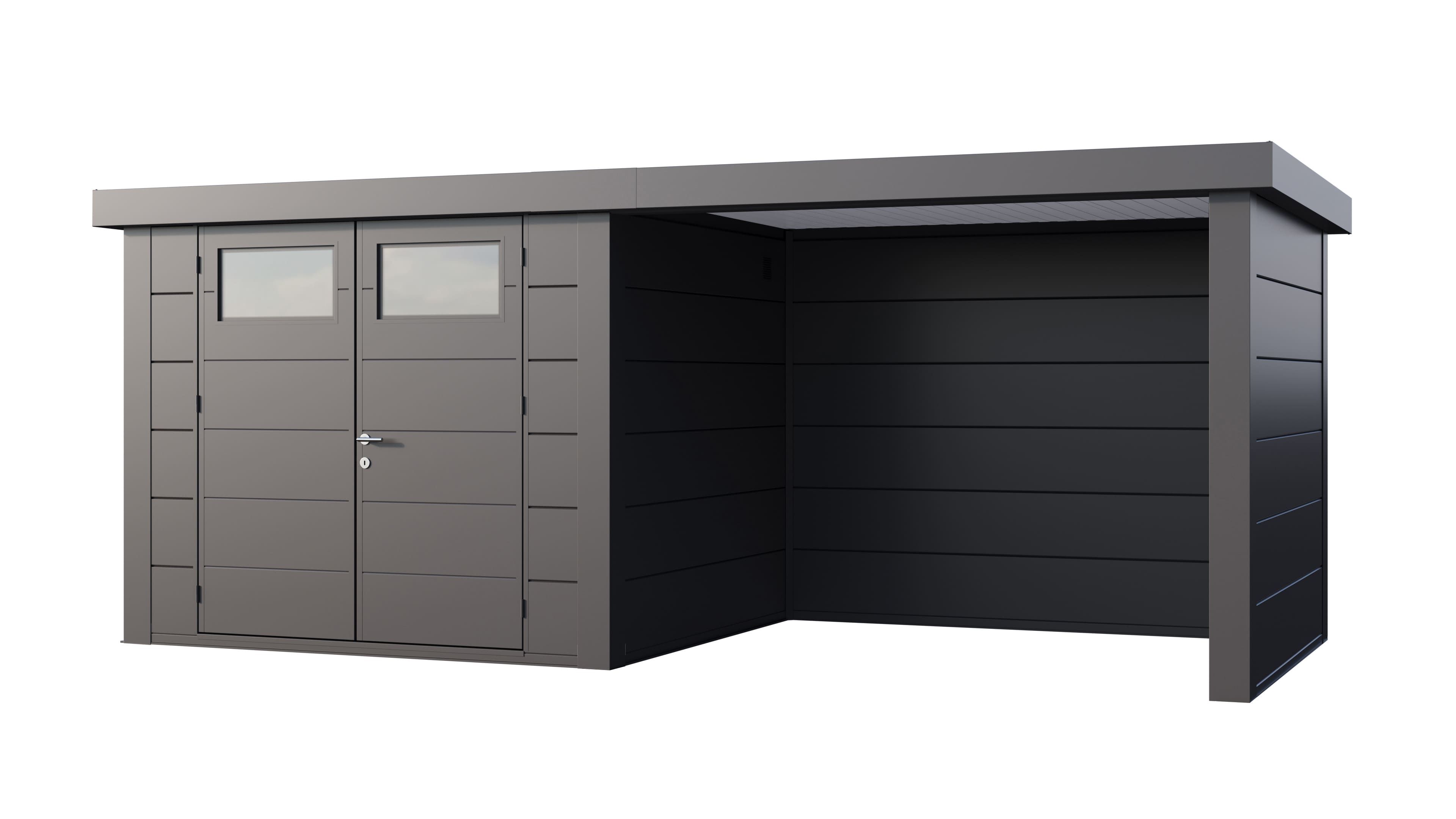 Telluria Classico 2724 tuinhuis inclusief dichte lounge - 552 x 238 cm - antraciet