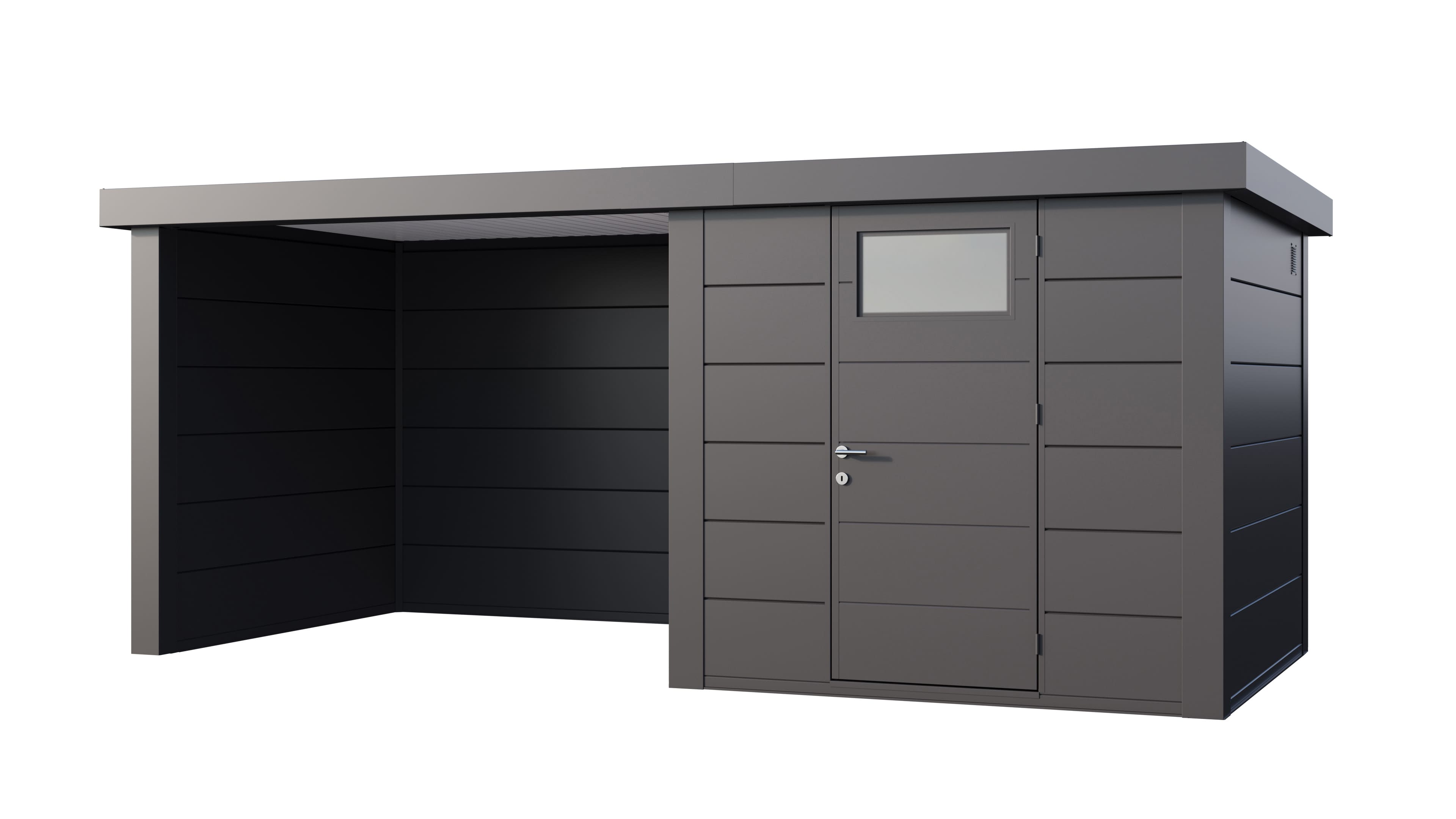 Telluria Classico 2424 tuinhuis inclusief dichte lounge - 522 x 238 cm - antraciet