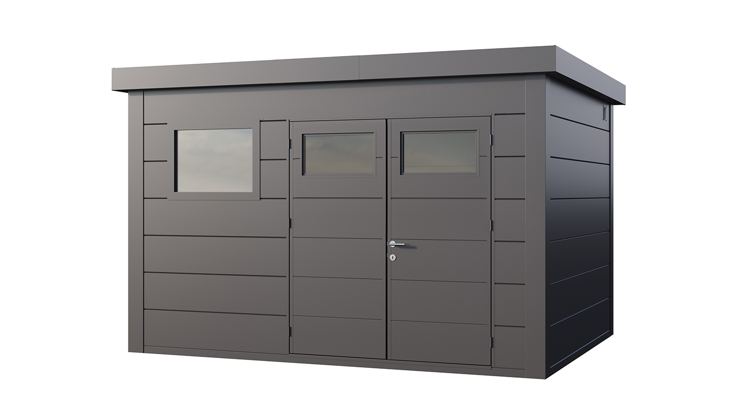 Telluria Classico plus 3930 metalen tuinhuis - 388 x 298 cm - antraciet