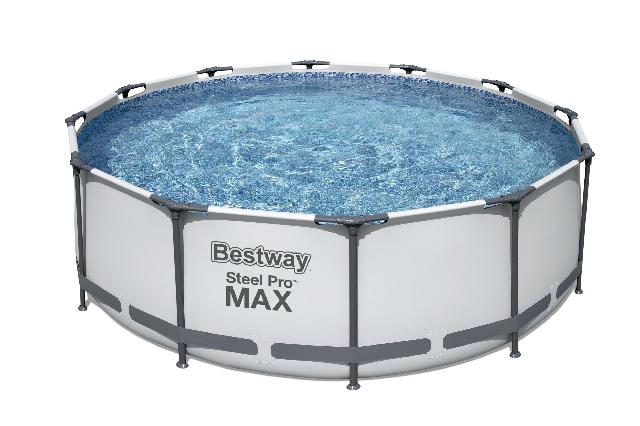 Bestway Steel Pro Max zwembad Ø 366 x 100 cm – met filterpomp en trap Bestway Steel Pro Max zwembad Ø 366 x 100 cm – met filterpomp en trap
