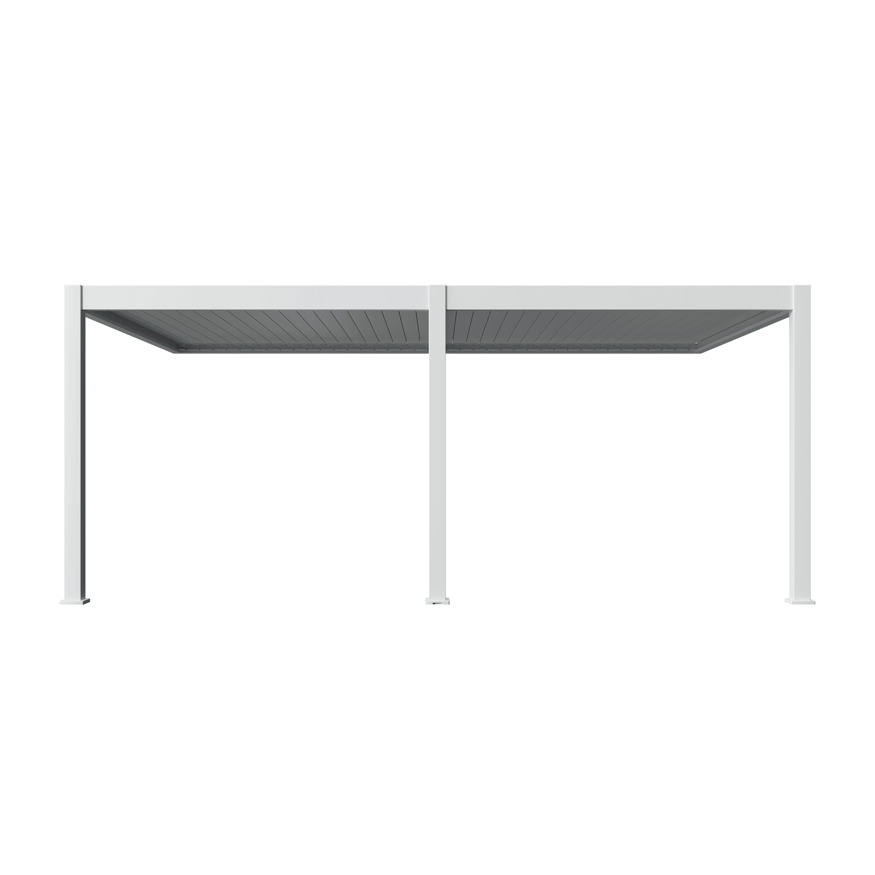 Orion Premium overkapping - E-LED - Muurbevestiging - 400x600 cm - Wit