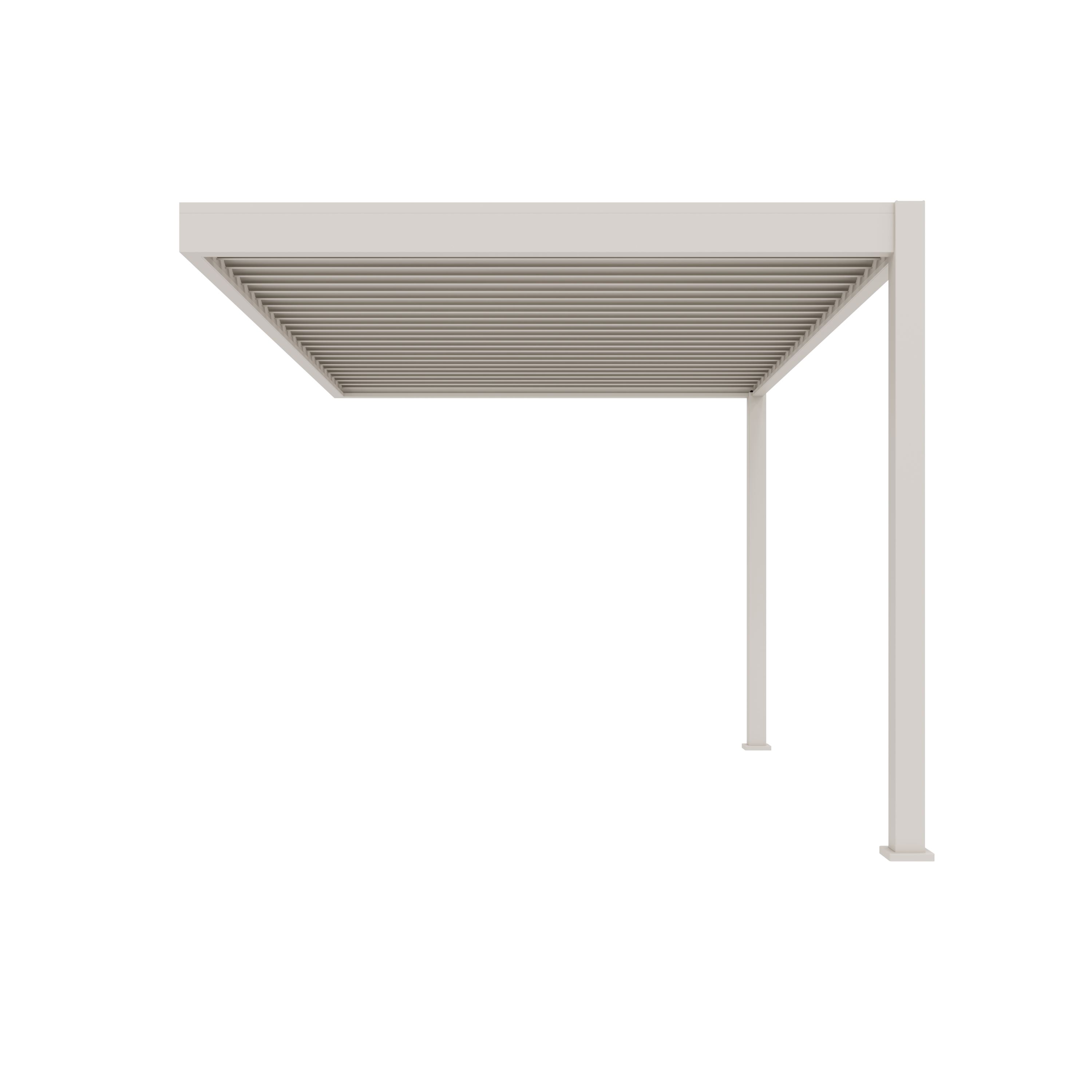 Orion Deluxe overkapping - Muurbevestiging - 300x400 cm - Kiezelgrijs