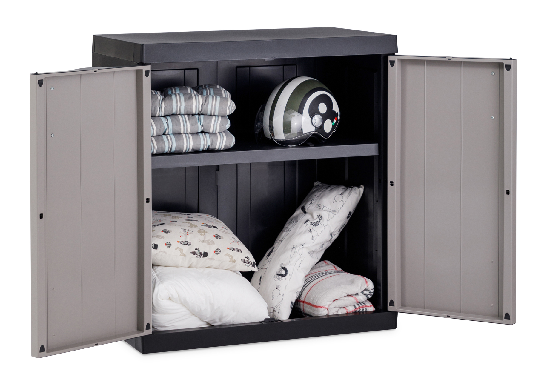 Toomax Bios mega opbergkast laag - lichtgrijs/antraciet