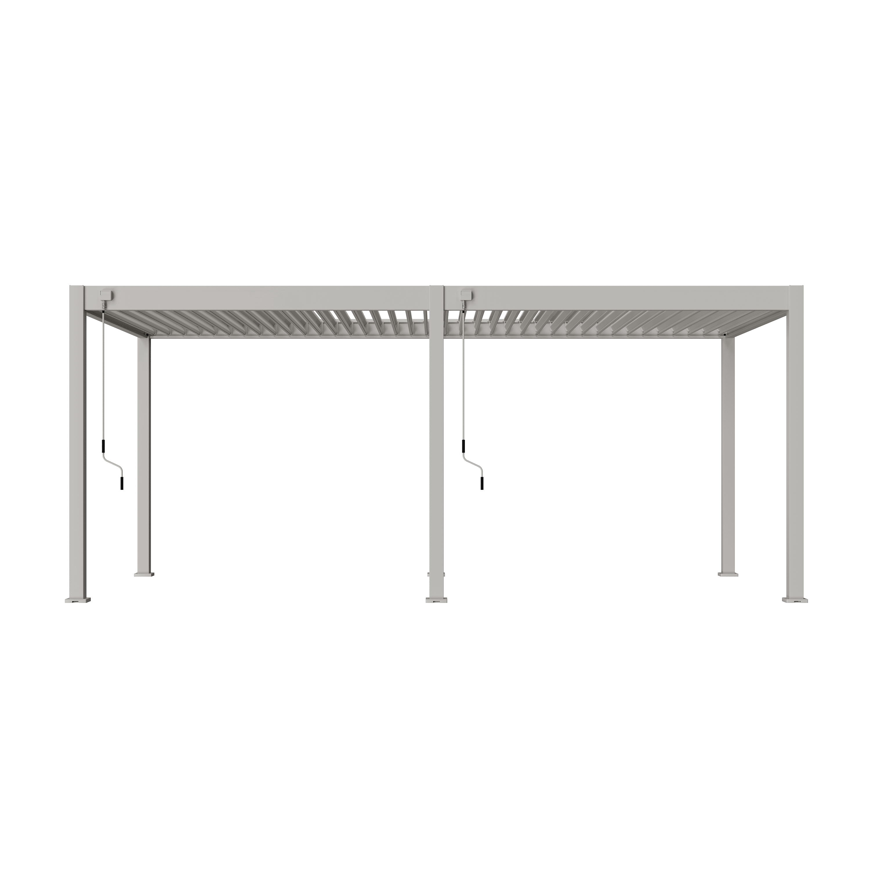 Orion comfort overkapping - 300x600 cm - Kiezelgrijs