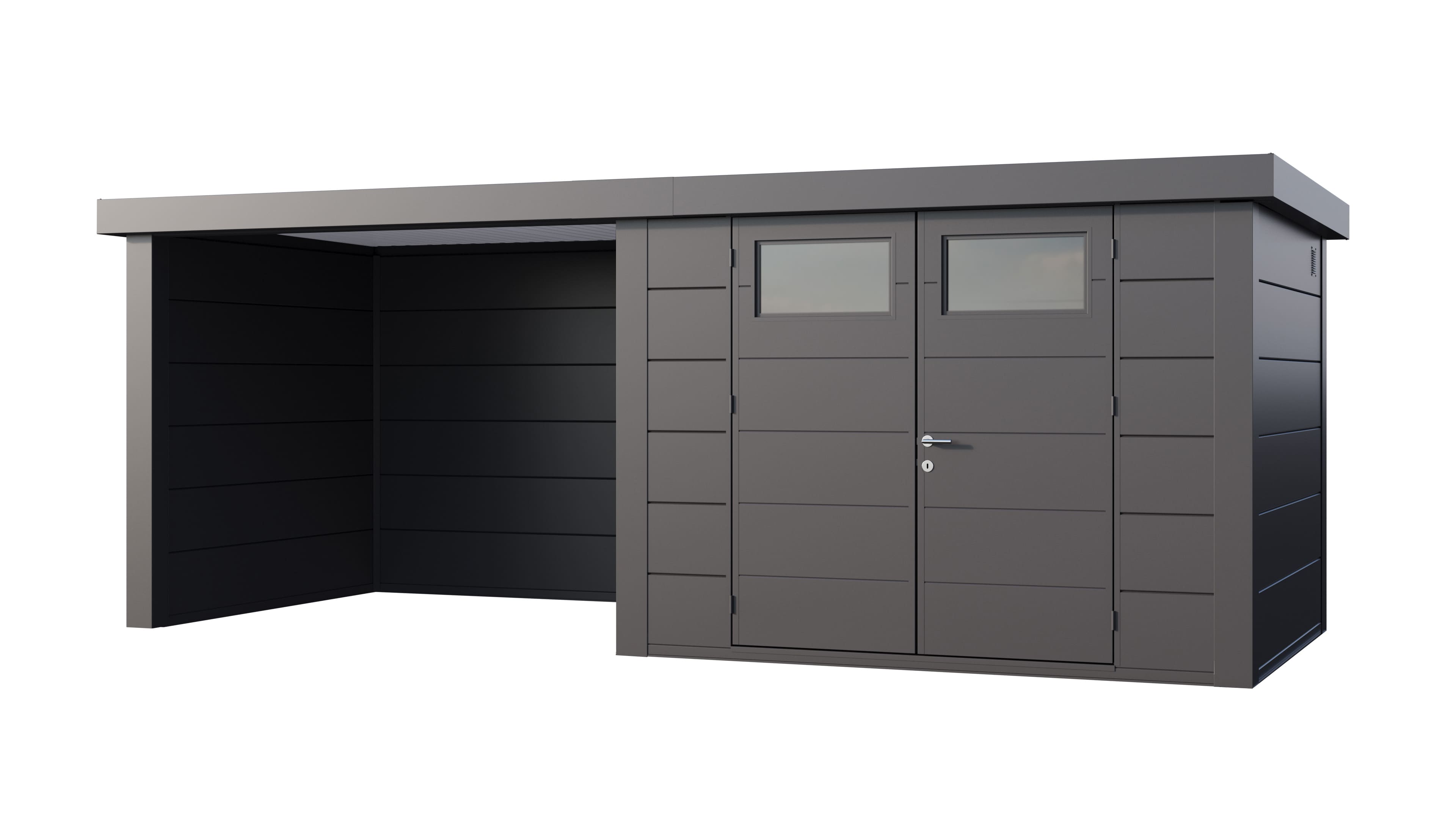 Telluria Classico 3024 tuinhuis inclusief dichte lounge - 582 x 238 cm - antraciet